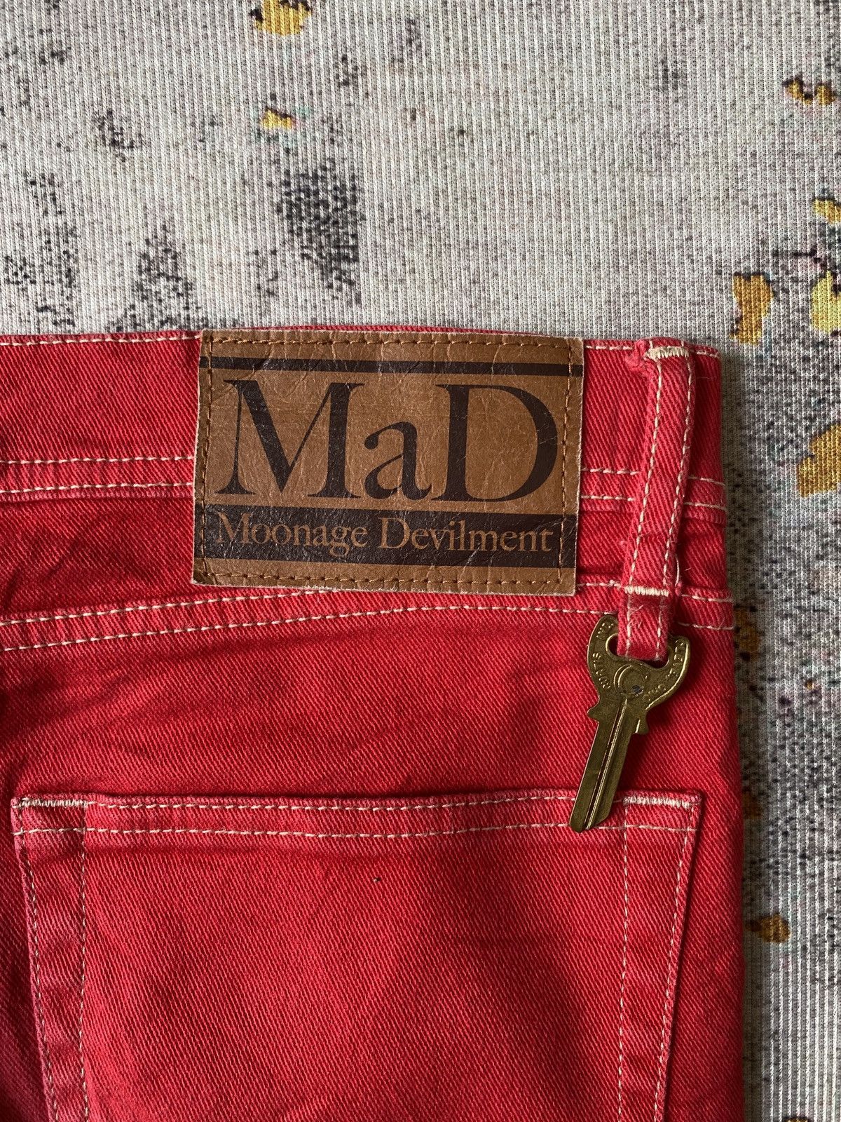 Japanese Brand Mad Japan Denim Curve Leg Design Size US 31 - 16 Thumbnail