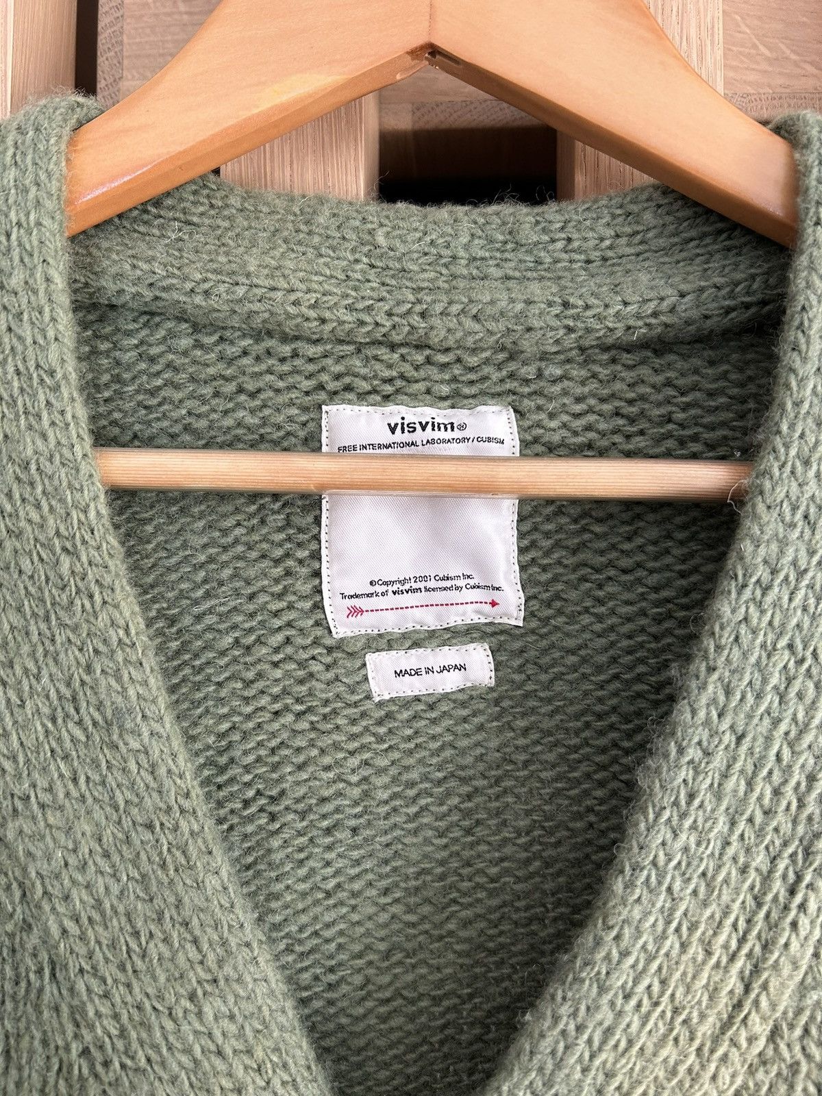 Visvim Visvim Selmer Dye Cardigan - green Size US M / EU 48-50 / 2 - 2 Thumbnail