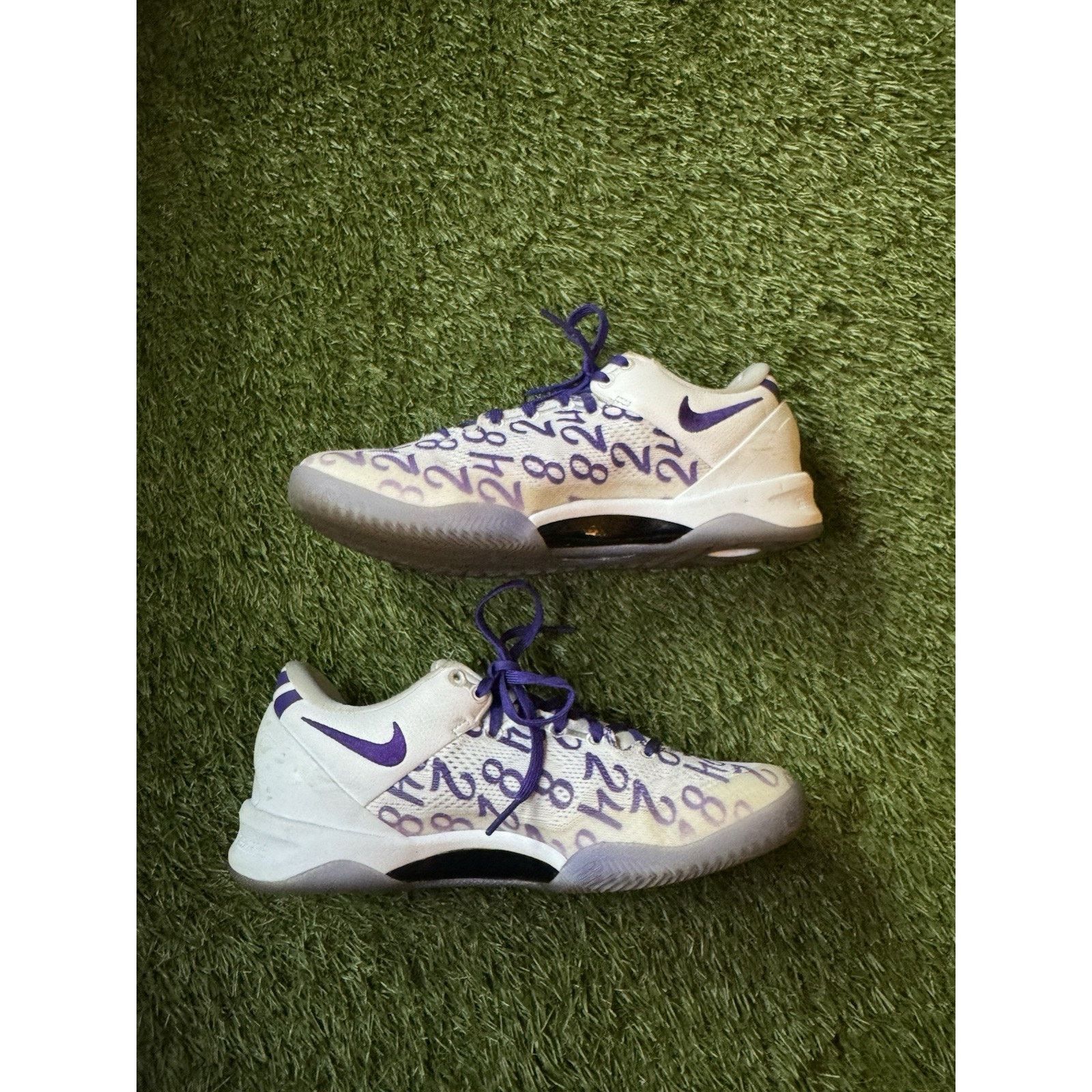 Nike Nike Kobe VIII Protro White Court Purple FQ3549-100 8 Men's Size US 8 / EU 41 - 2 Thumbnail