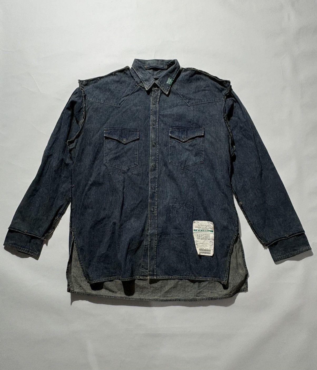 Maison MIHARA YASUHIRO RUNWAY MAISON MIHARA YASUHIRO 19AW REMOVABLE DENIM SHIRT Size US M / EU 48-50 / 2 - 2 Thumbnail