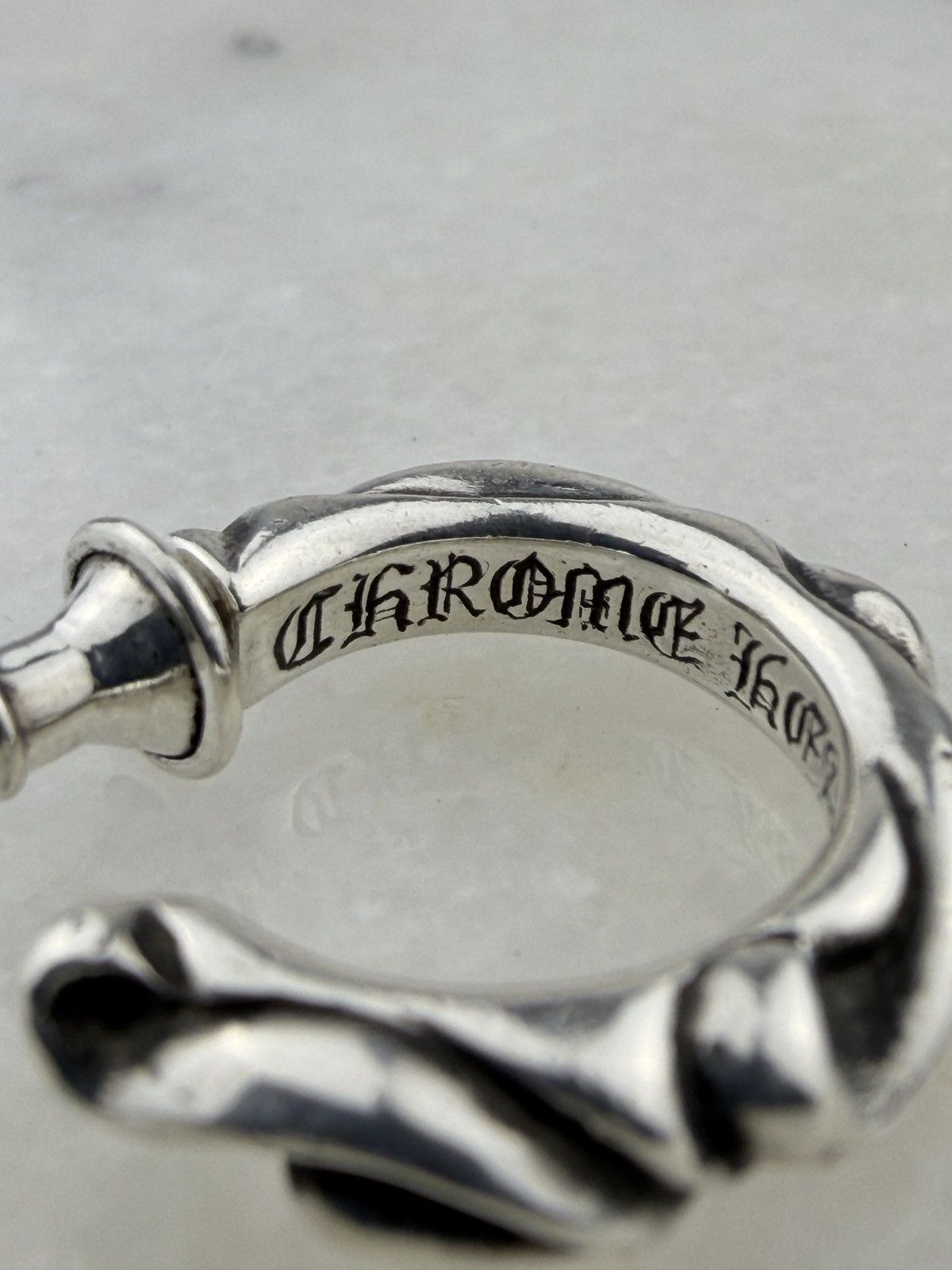 Chrome Hearts CHROME HEARTS HOOP SCROLL EARRING Size ONE SIZE - 5 Thumbnail