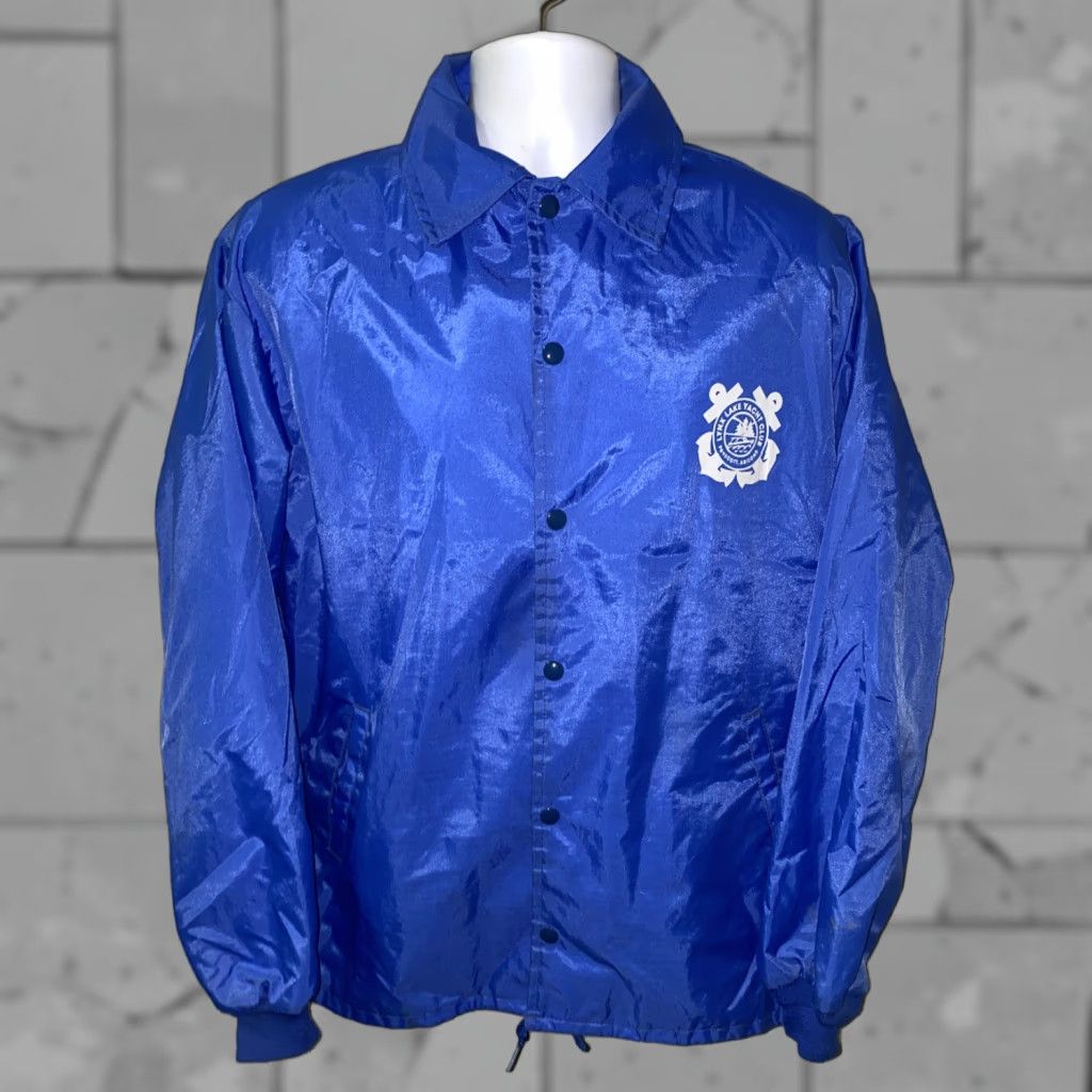 Vintage Mak Lein Jacket Mens Blue USA Made Fleece Lined Snap Button L Size Blue USA Made Fleece Lined Snap Button Jacket Mens L Size US L / EU 52-54 / 3 - 1 Thumbnail