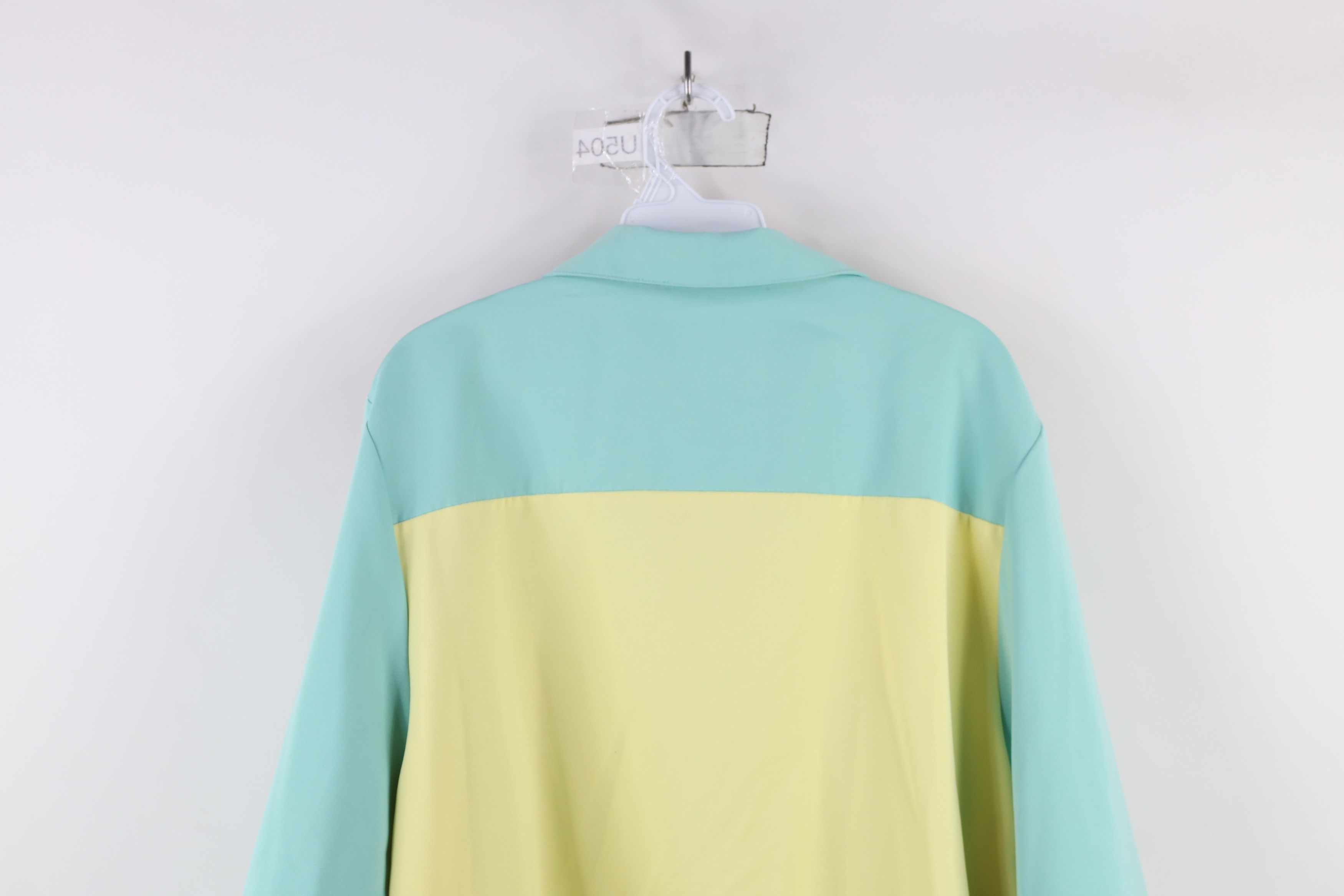 Vintage Vintage 90s Streetwear Block Flower Full Zip Bomber Jacket Size L / US 10 / IT 46 - 13 Thumbnail