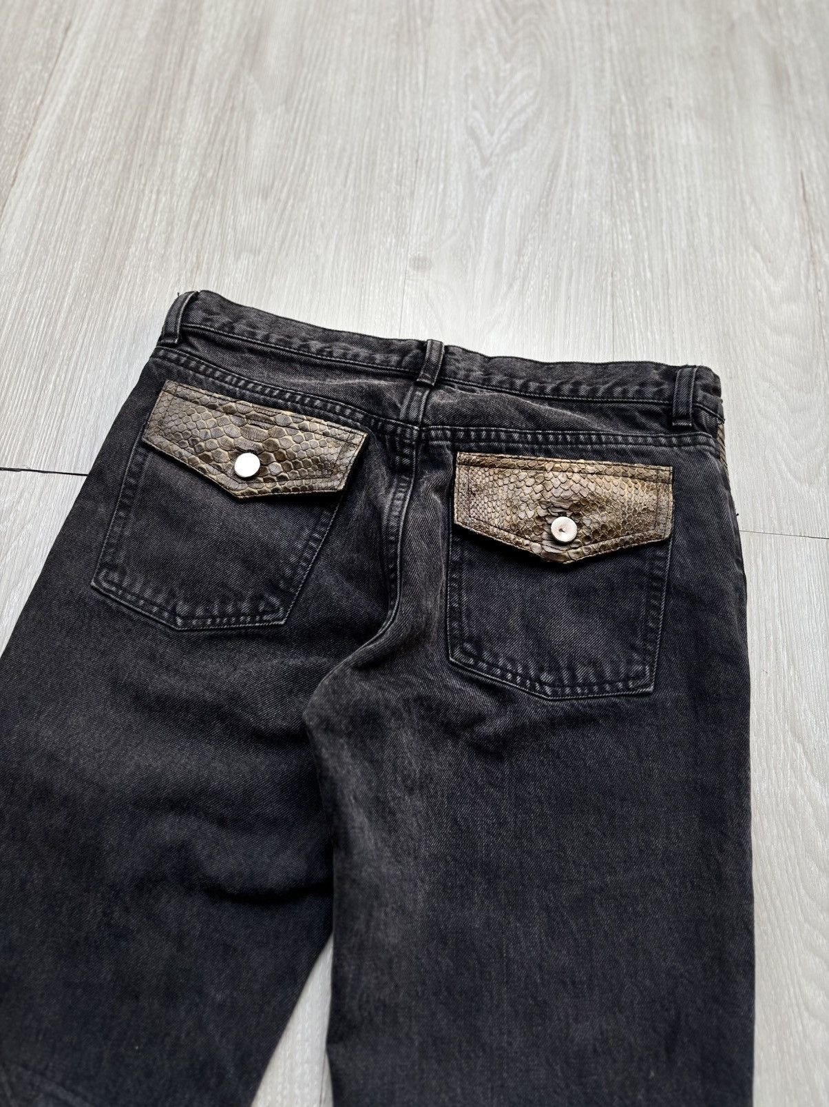 Japanese Brand NO ONE ELSE lace-up flare jeans Size US 28 / EU 44 - 9 Thumbnail