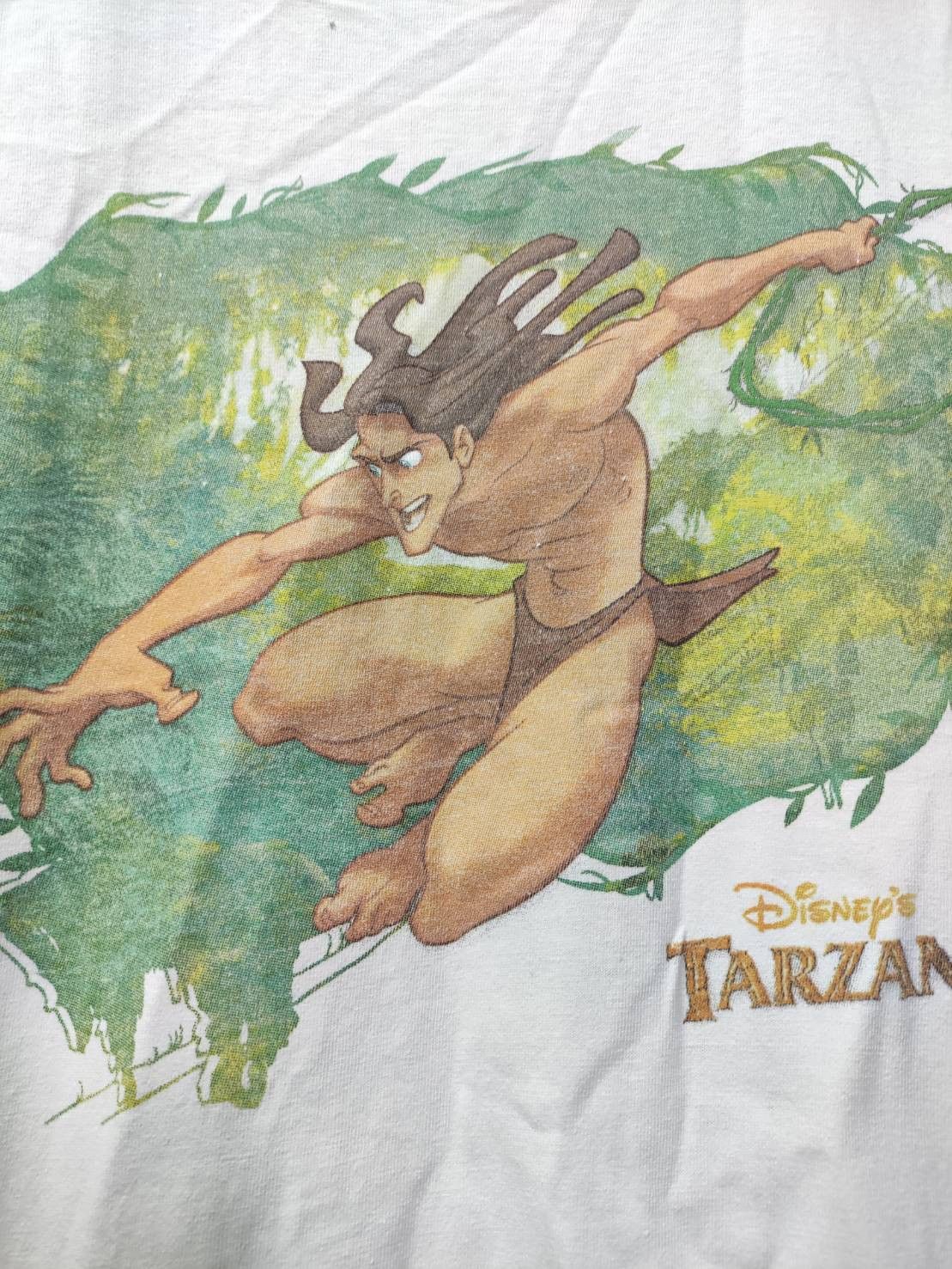 Disney Vtg 90's Disney " Tarzan " Movie Promo T-Shirt Size US L / EU 52-54 / 3 - 4 Thumbnail
