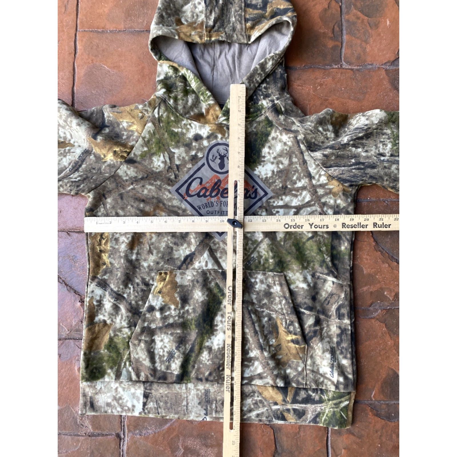 Vintage Cabela's Hoodie Sweatshirt Wood Womens XL Camouflage Print Hunting Pockets Hooded Casual Activewear Pullover Size XL / US 12-14 / IT 48-50 - 6 Thumbnail