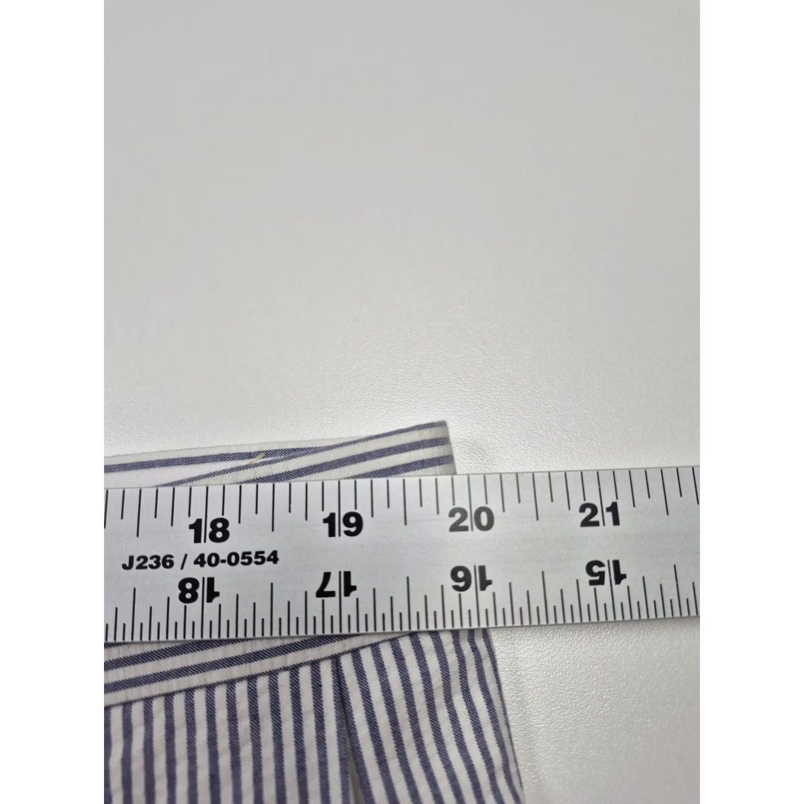 Vintage Haspel Dress Pants Mens 40x37 Blue Cotton Pleated Stripe New Orleans Suit / Business, Wedding, Spring, Summer Mens 40W 37in Inseam Size 40R - 6 Thumbnail