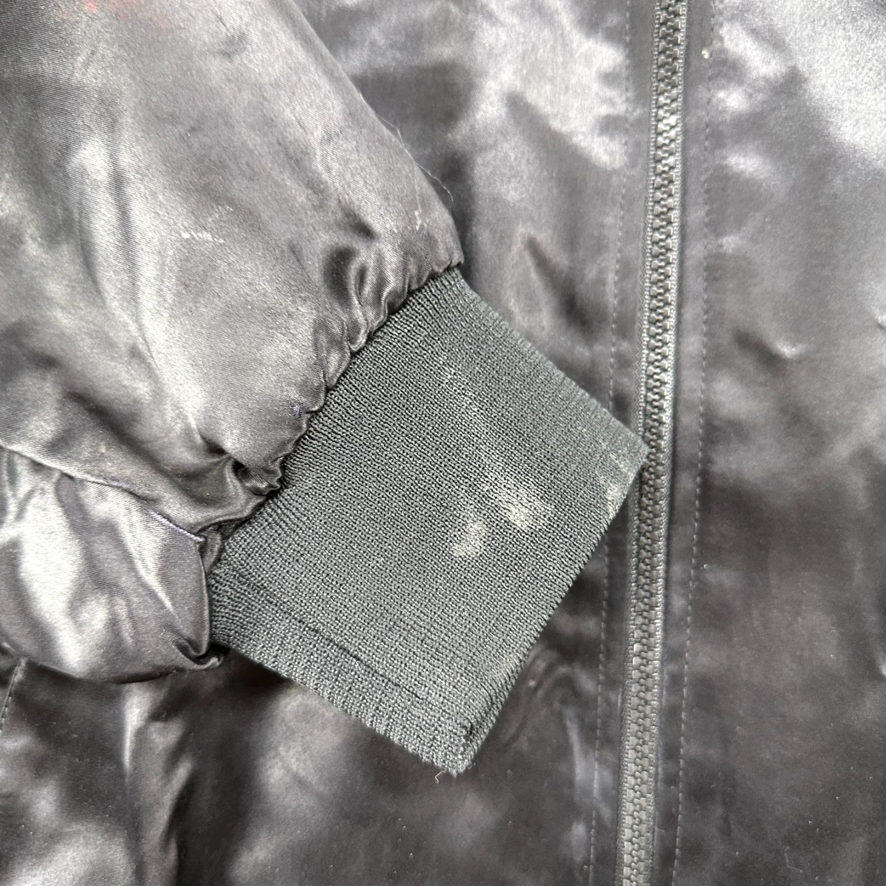 Vintage VINTAGE Snap On Tools Jacket Mens L Black Satin Magnificent Seven Seattle 90s Size US L / EU 52-54 / 3 - 2 Thumbnail