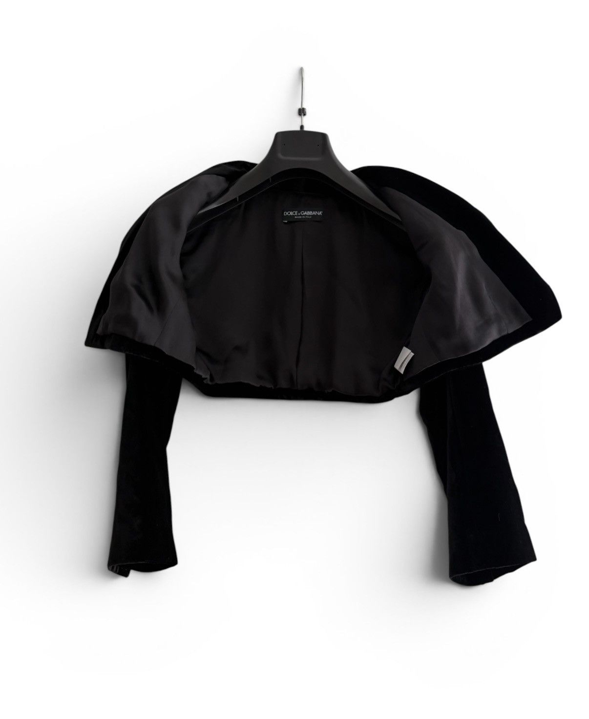 Dolce & Gabbana Dolce Gabbana Velour Cropped Blazer Jacket Size S / US 4 / IT 40 - 5 Thumbnail