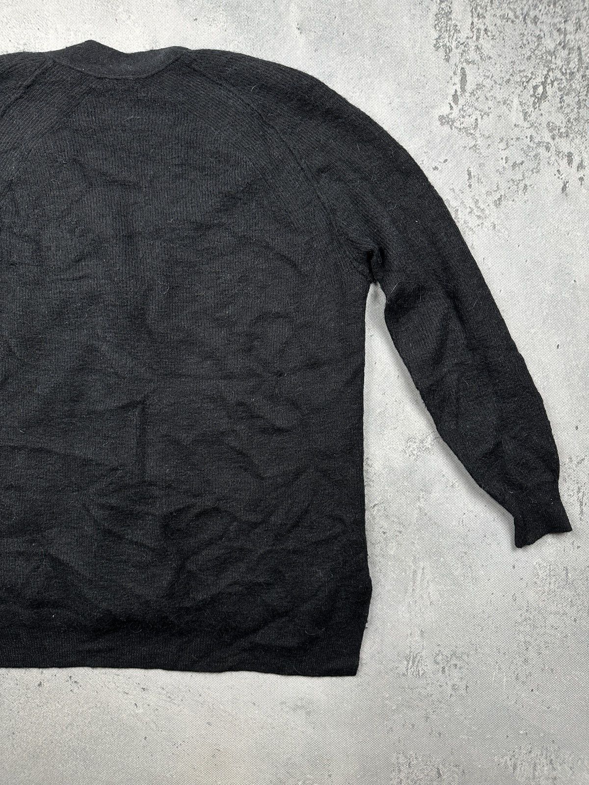 Acne Studios Acne Studios Black Alpaca Wool Cardigan Minimalist Archive Size M / US 6-8 / IT 42-44 - 11 Thumbnail