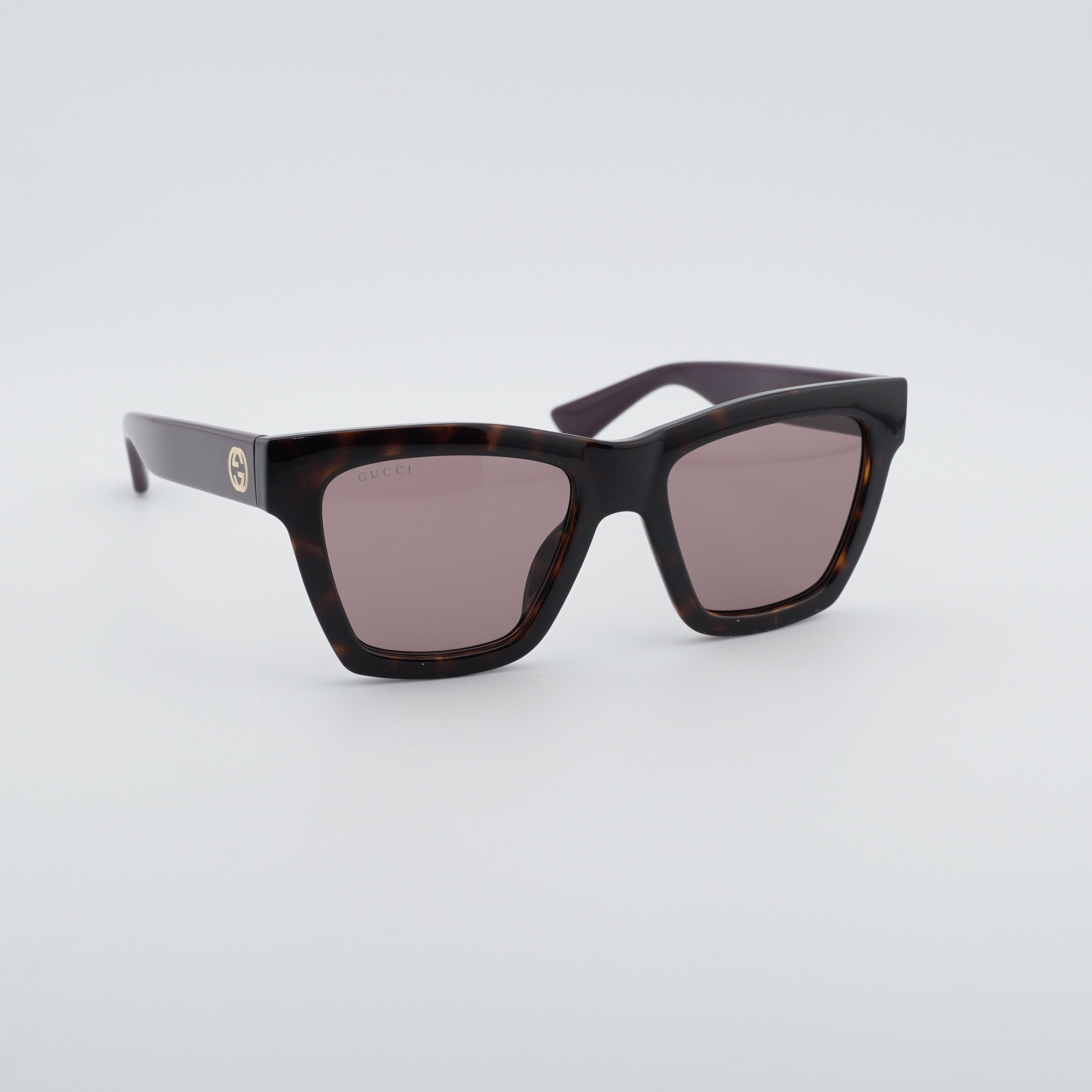 Gucci Gucci GG1714S 007 Sunglasses Havana Square Frame Size ONE SIZE - 1 Thumbnail