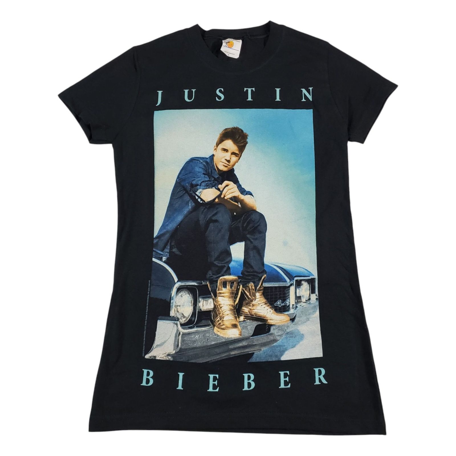 Vintage Vintage 2010s Justin Bieber Women's Top Baby Tee T-shirt S Size S / US 4 / IT 40 - 1 Thumbnail