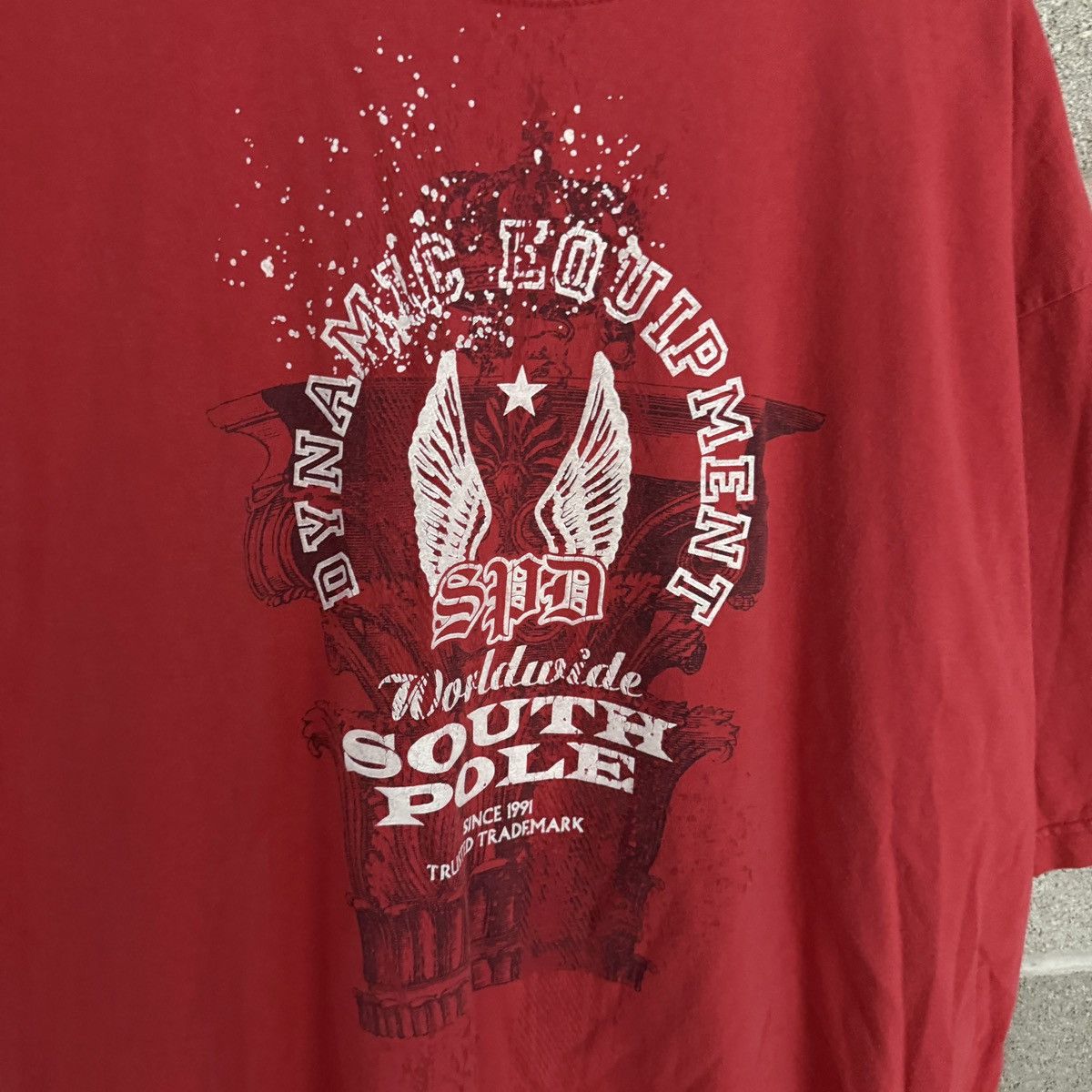 Southpole Vintage 90s Y2K Southpole Red Graphic Tee Mens 2XL Size US XXL / EU 58 / 5 - 3 Thumbnail