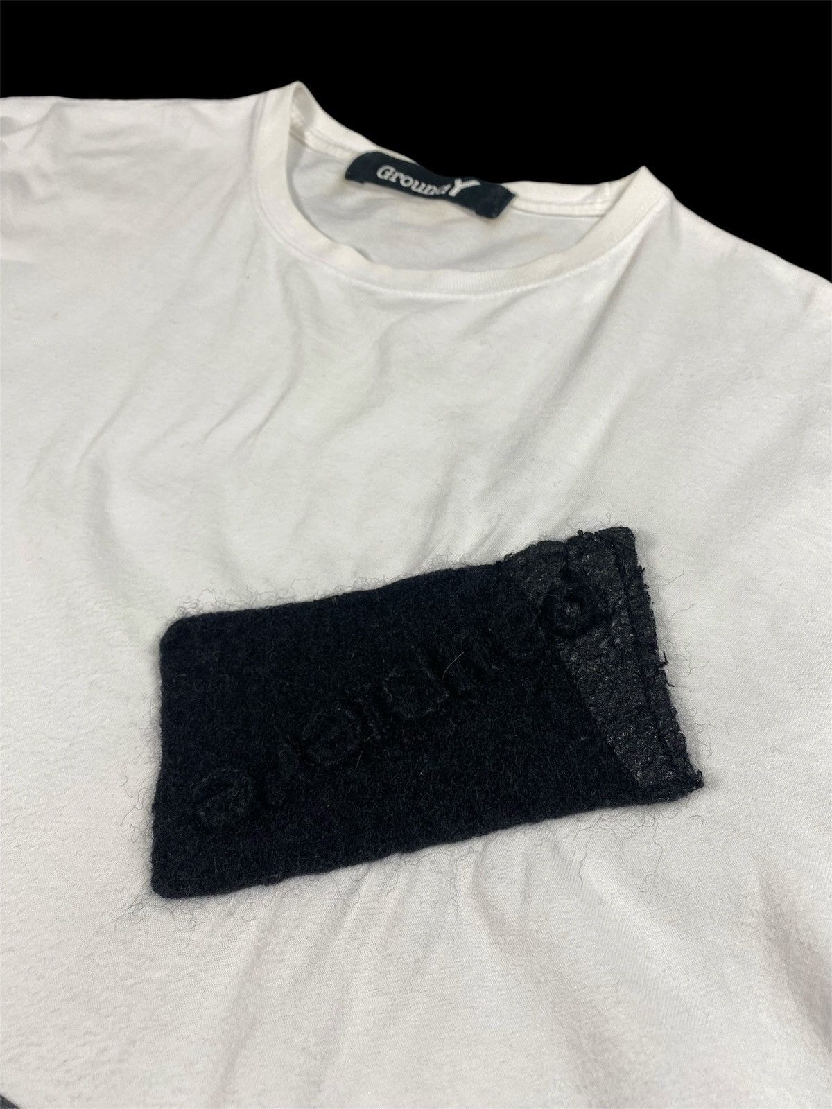 Yohji Yamamoto Ground Y Yohji Yamamoto Patchwork T-Shirt Size US XL / EU 56 / 4 - 6 Thumbnail
