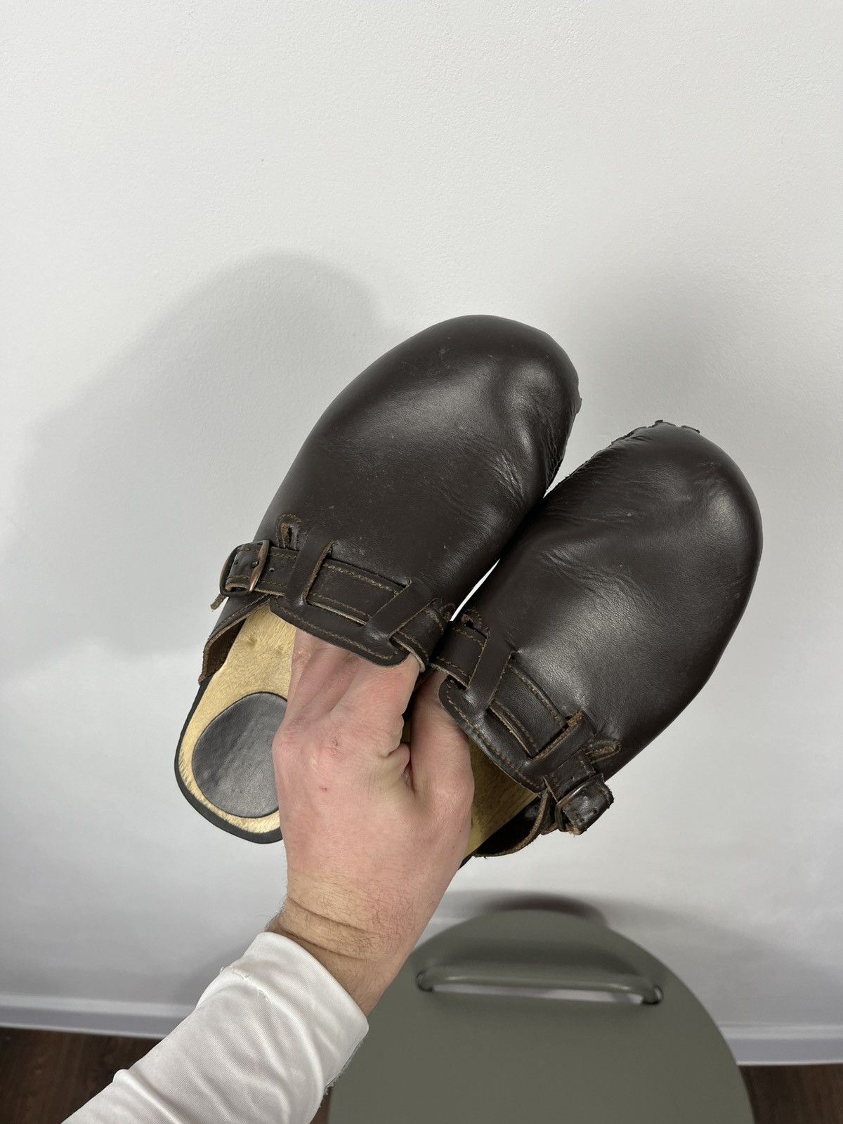 Other Handmade Leather Clogs Brown Men’s EU 41 Slip On Shoes Size US 8 / EU 41 - 16 Thumbnail