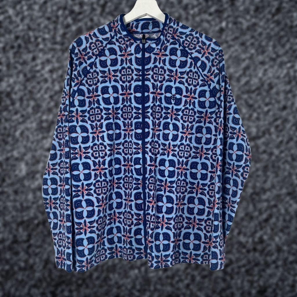 Vintage Coolibar Womens Long Sleeve Water Jacket XL Blue Floral UPF 50+ UV Lightweight Hoodie Jacket Size XL / US 12-14 / IT 48-50 - 1 Thumbnail