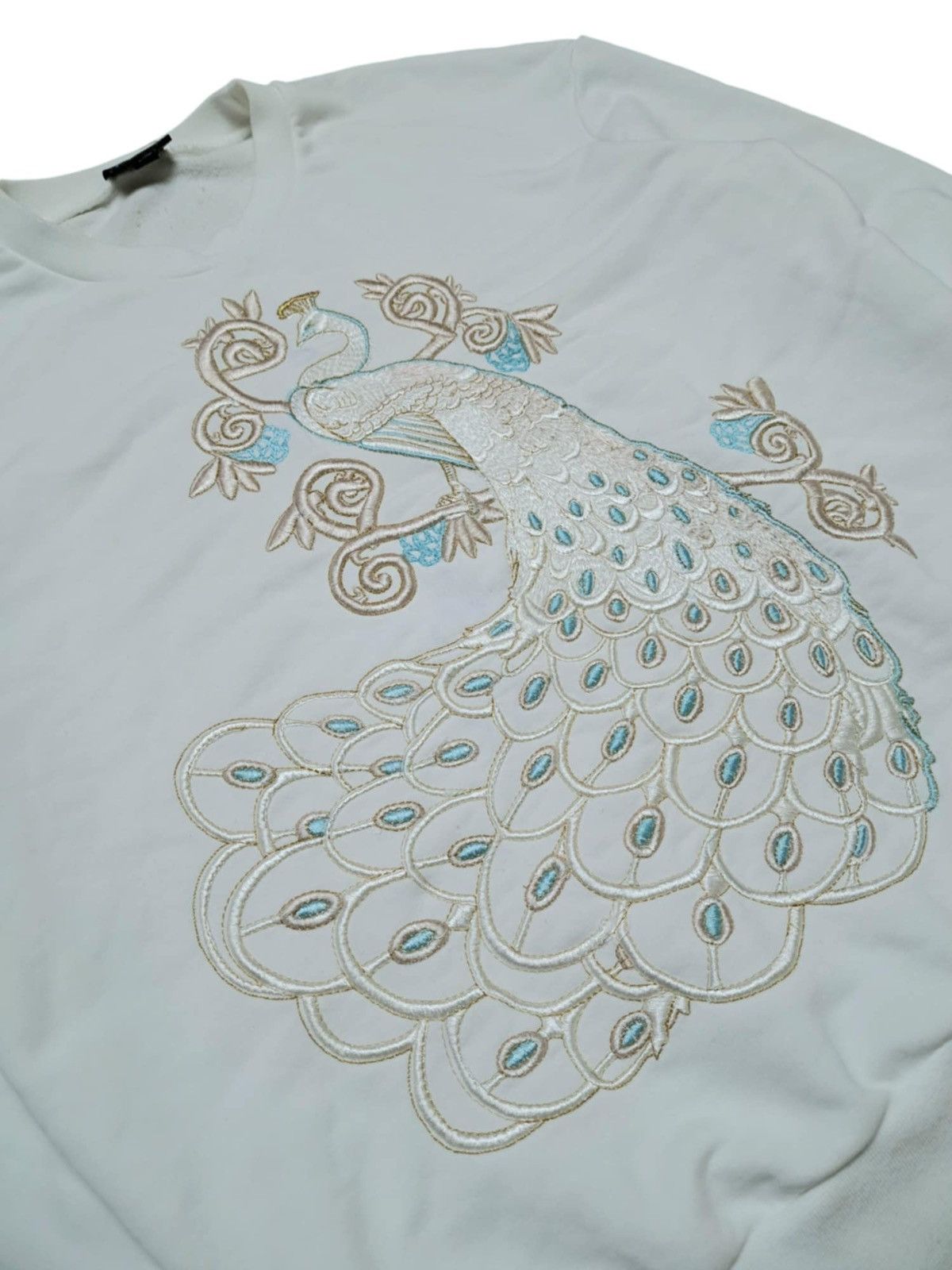 Just Cavalli White Crewneck sweatshirt big embroidery Size US M / EU 48-50 / 2 - 5 Thumbnail