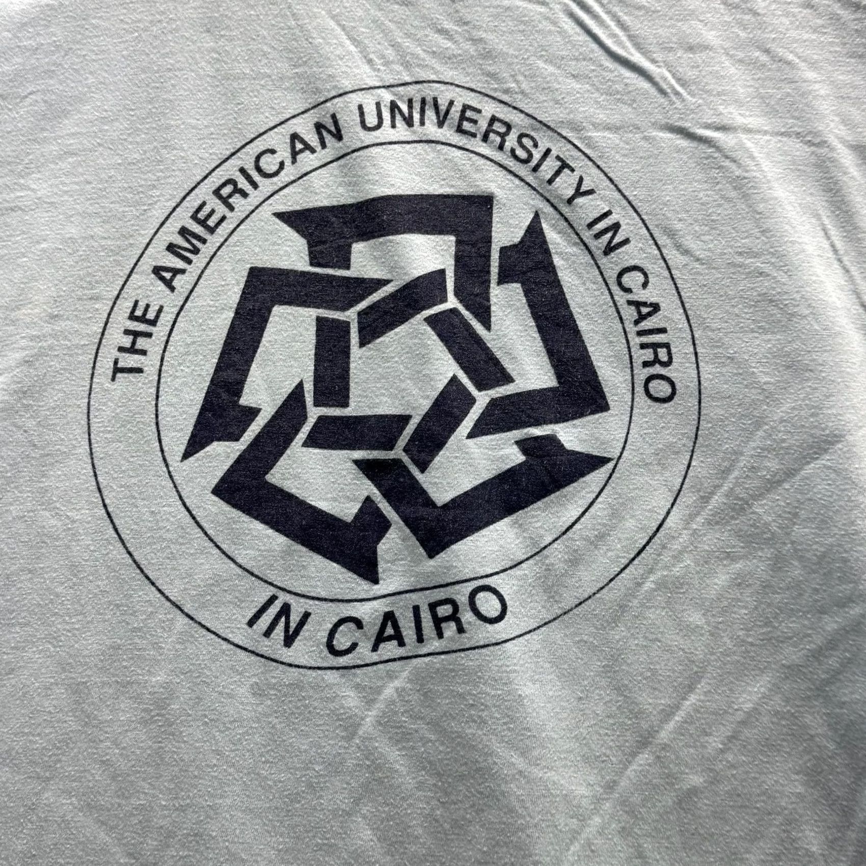 Vintage VINTAGE The American University in Cairo Shirt Mens M Blue Graphic Tee Crewneck Size US M / EU 48-50 / 2 - 3 Thumbnail