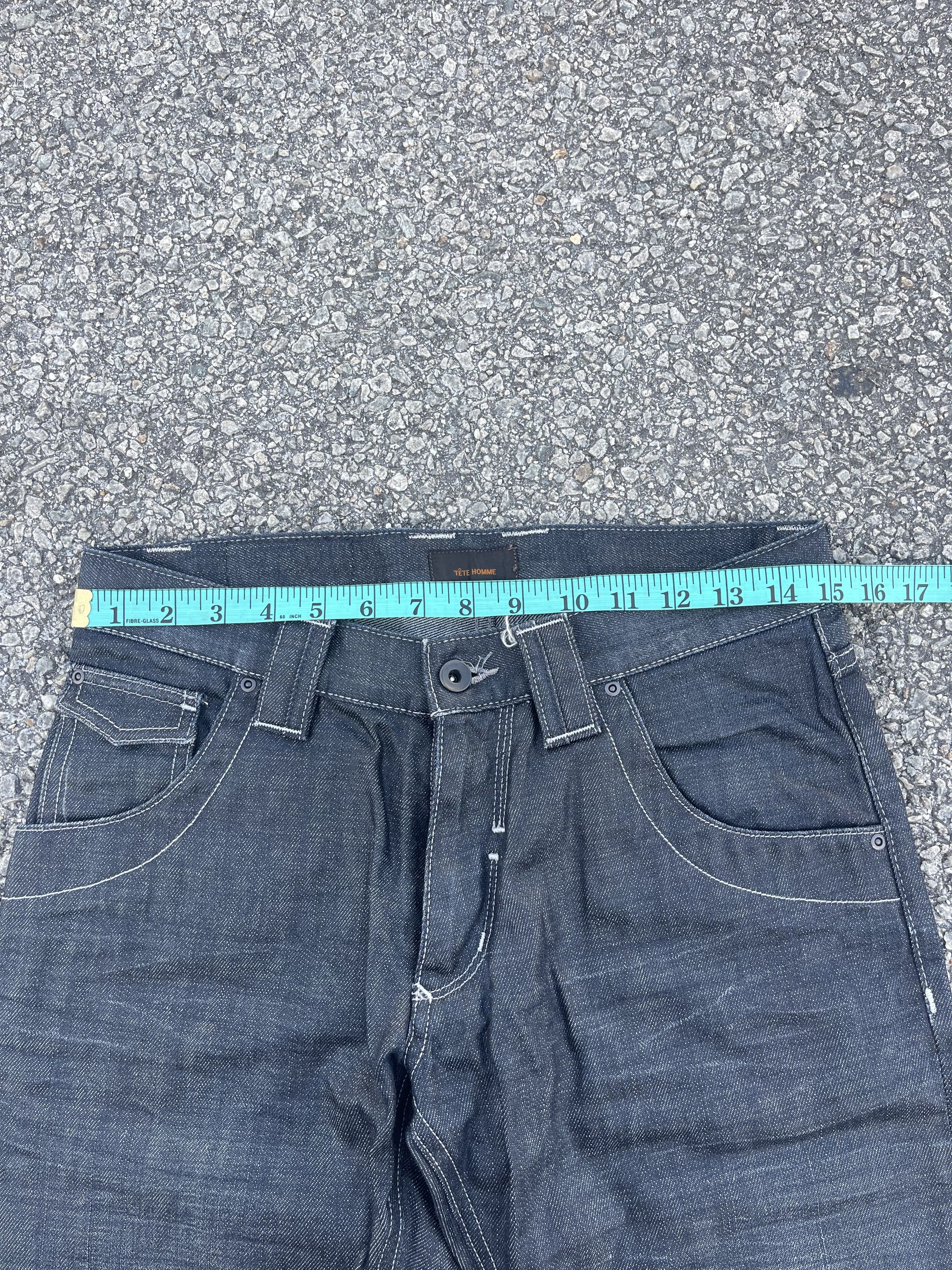 Issey Miyake × Tete Homme Tete Homme Flare Waxed Denim Kendrick Lamar Size US 29 - 5 Thumbnail