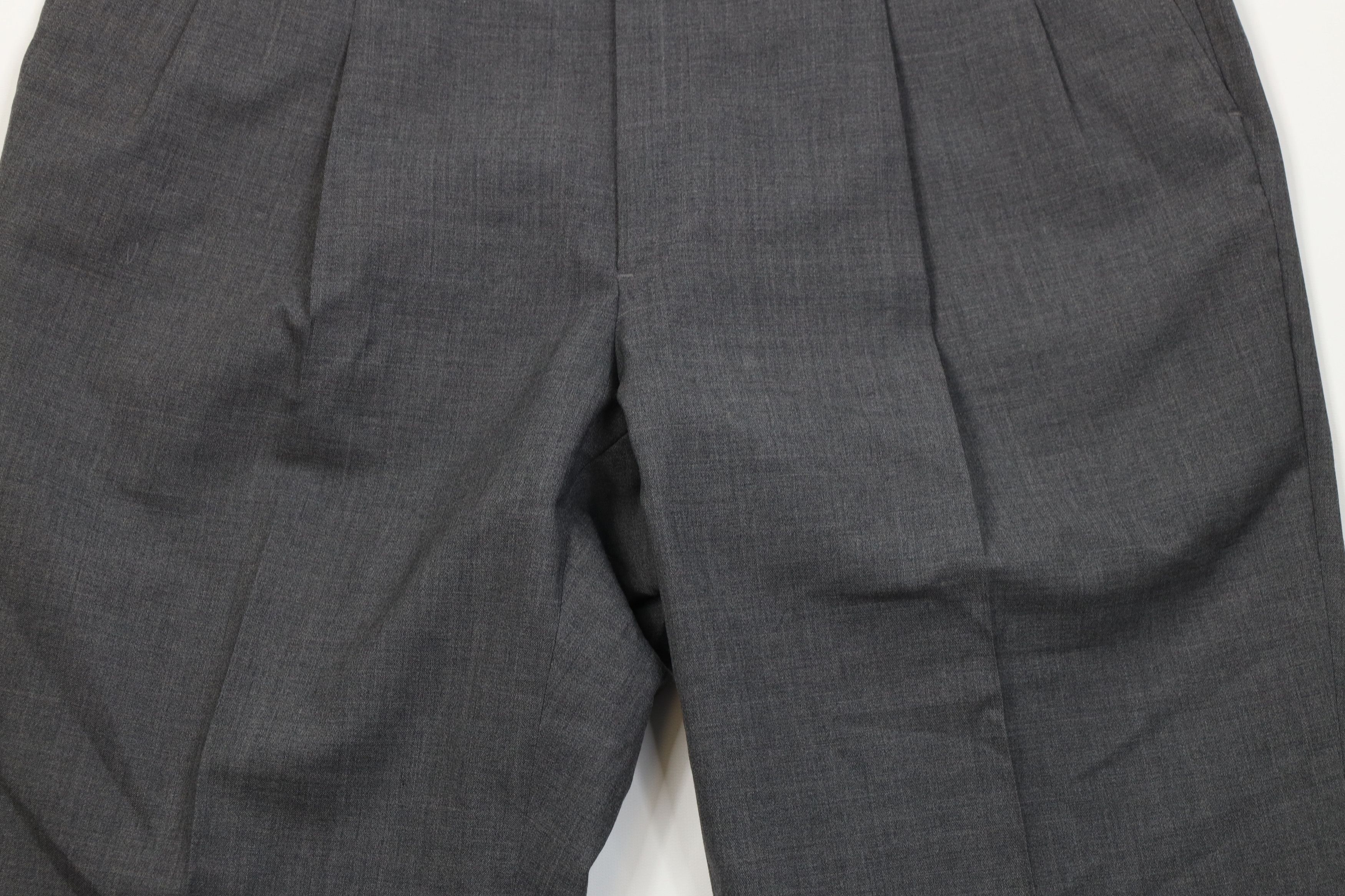 Vintage Vintage 90s Streetwear Pleated Wide Leg Chino Pants Gray USA Size US 36 / EU 52 - 3 Thumbnail