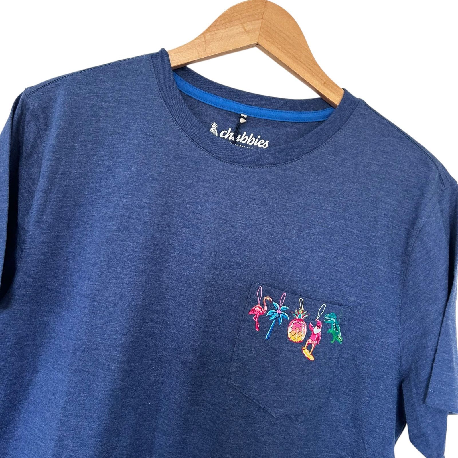 Chubbies Chubbies Christmas Ornament Blue Pocket T Shirt Sz M Size US M / EU 48-50 / 2 - 1 Thumbnail