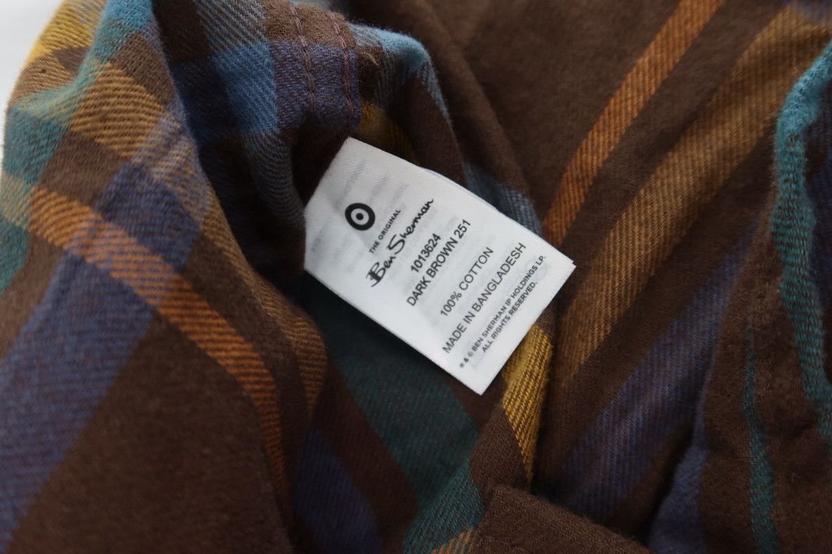 Ben Sherman Ben Sherman Checked Shirt Dark Brown Size US S / EU 44-46 / 1 - 5 Thumbnail