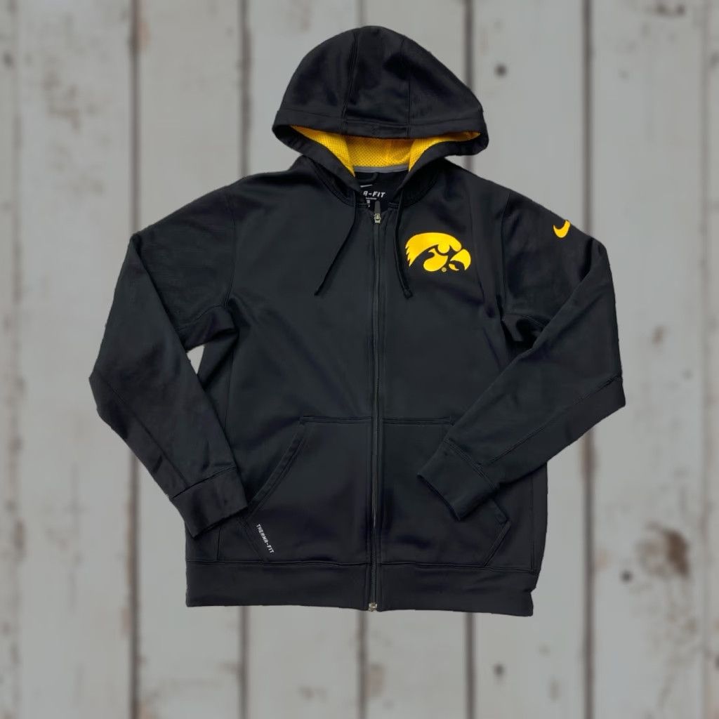Nike Nike Hawkeyes Hoodie Adult M Black Therma Fit Zip Up Size US M / EU 48-50 / 2 - 1 Thumbnail