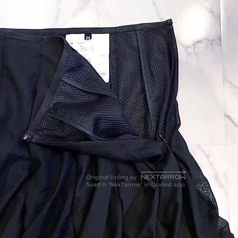 Comme des Garcons Comme Des Garcons size XS Black lace irregular design sens Size 22" - 2 Thumbnail