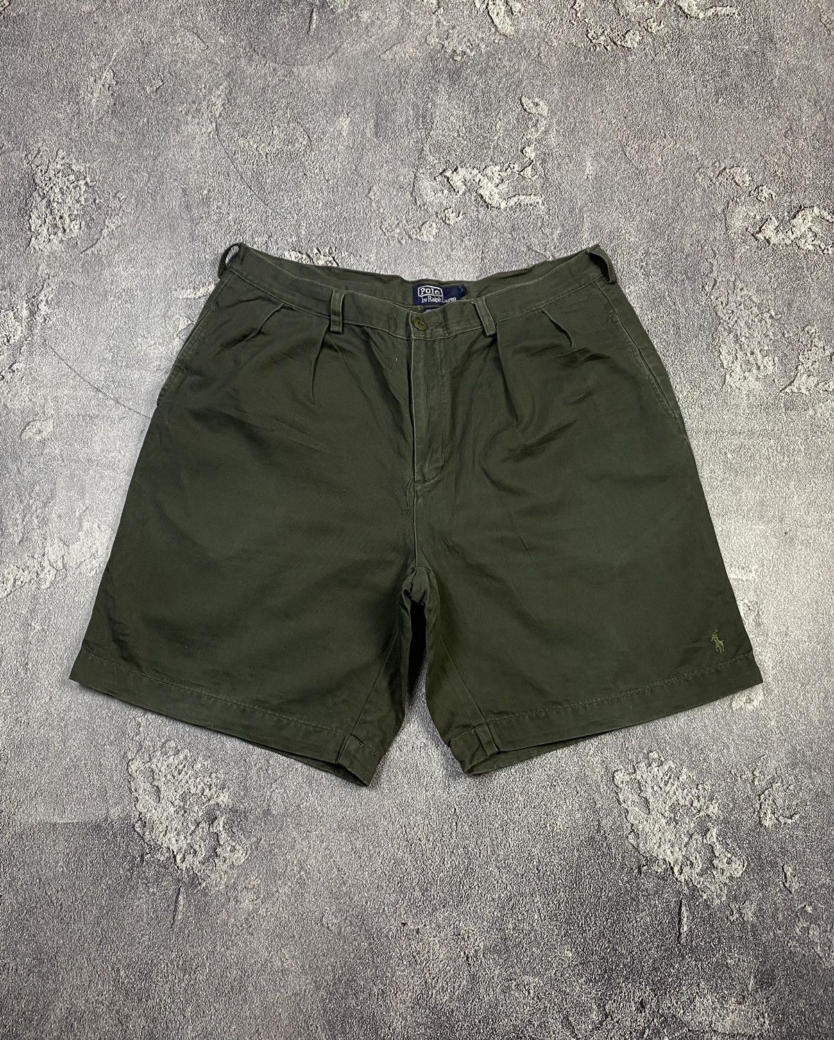 Polo Ralph Lauren Y2K Polo Ralph Lauren Khaki Chino Shorts Vintage Preppy Size US 36 / EU 52 - 1 Thumbnail