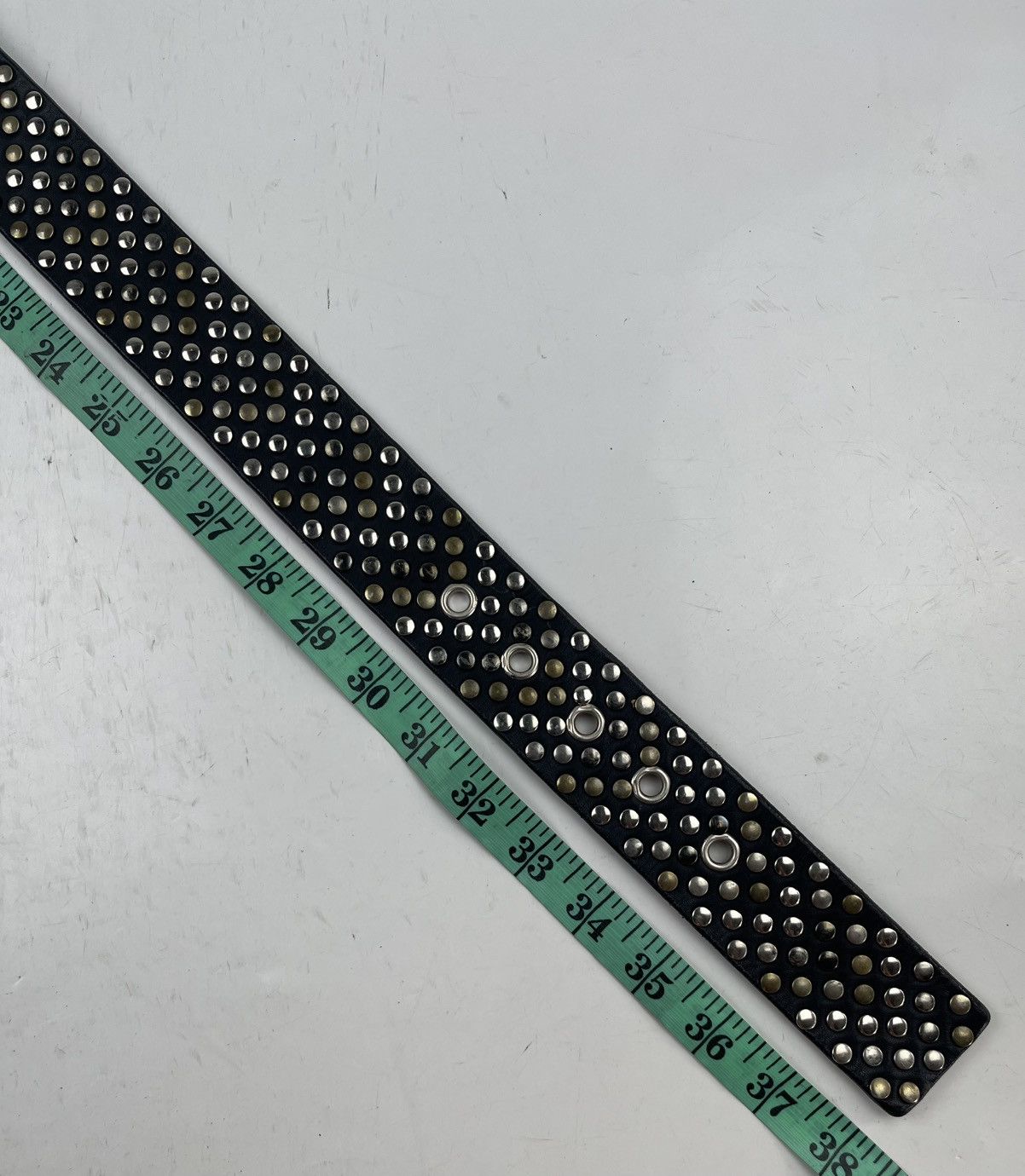Other punk style studded leather belt tc36 Size 34 - 6 Thumbnail