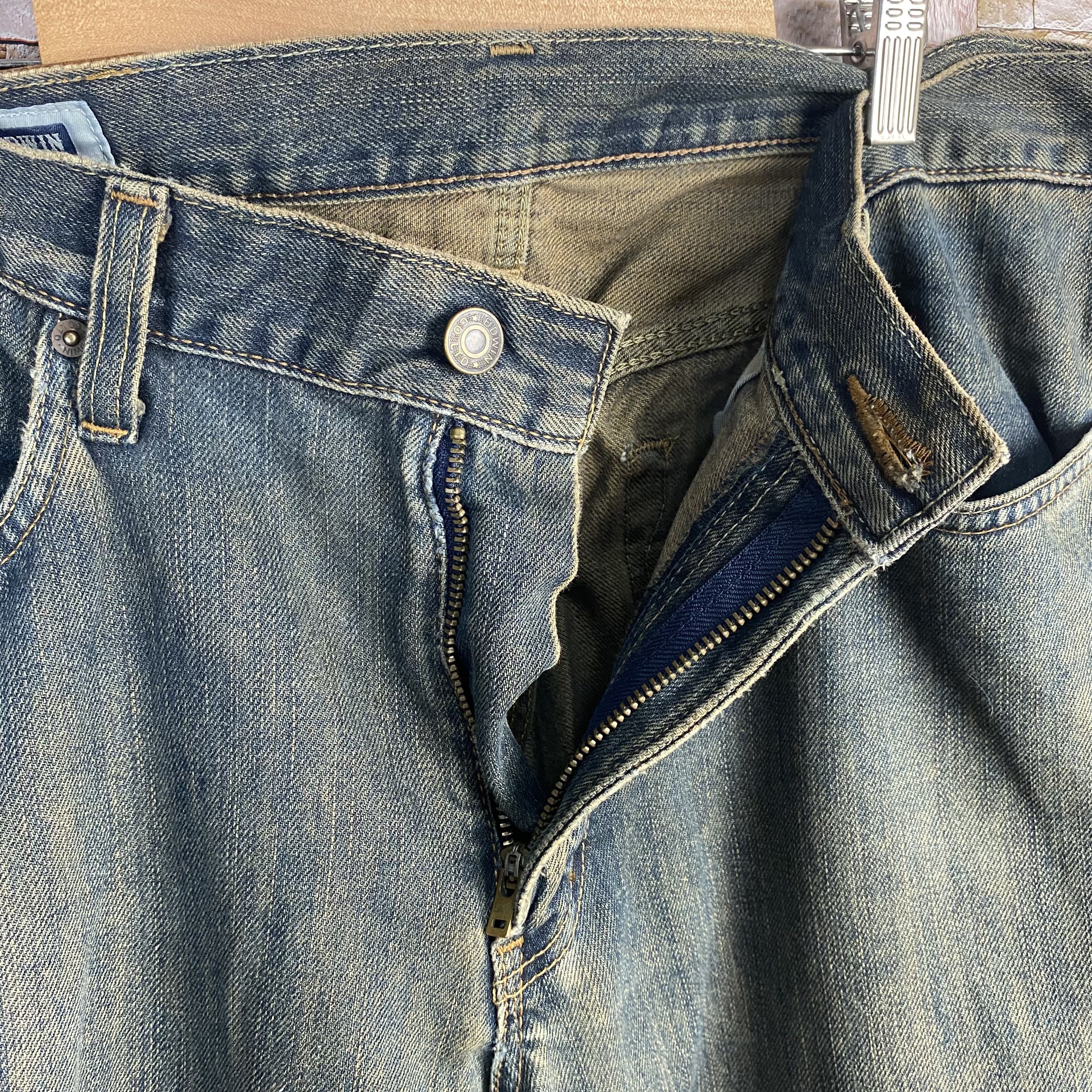Edwin Edwin vintage Blue Denim Pants #7591 Size US 35 - 10 Thumbnail