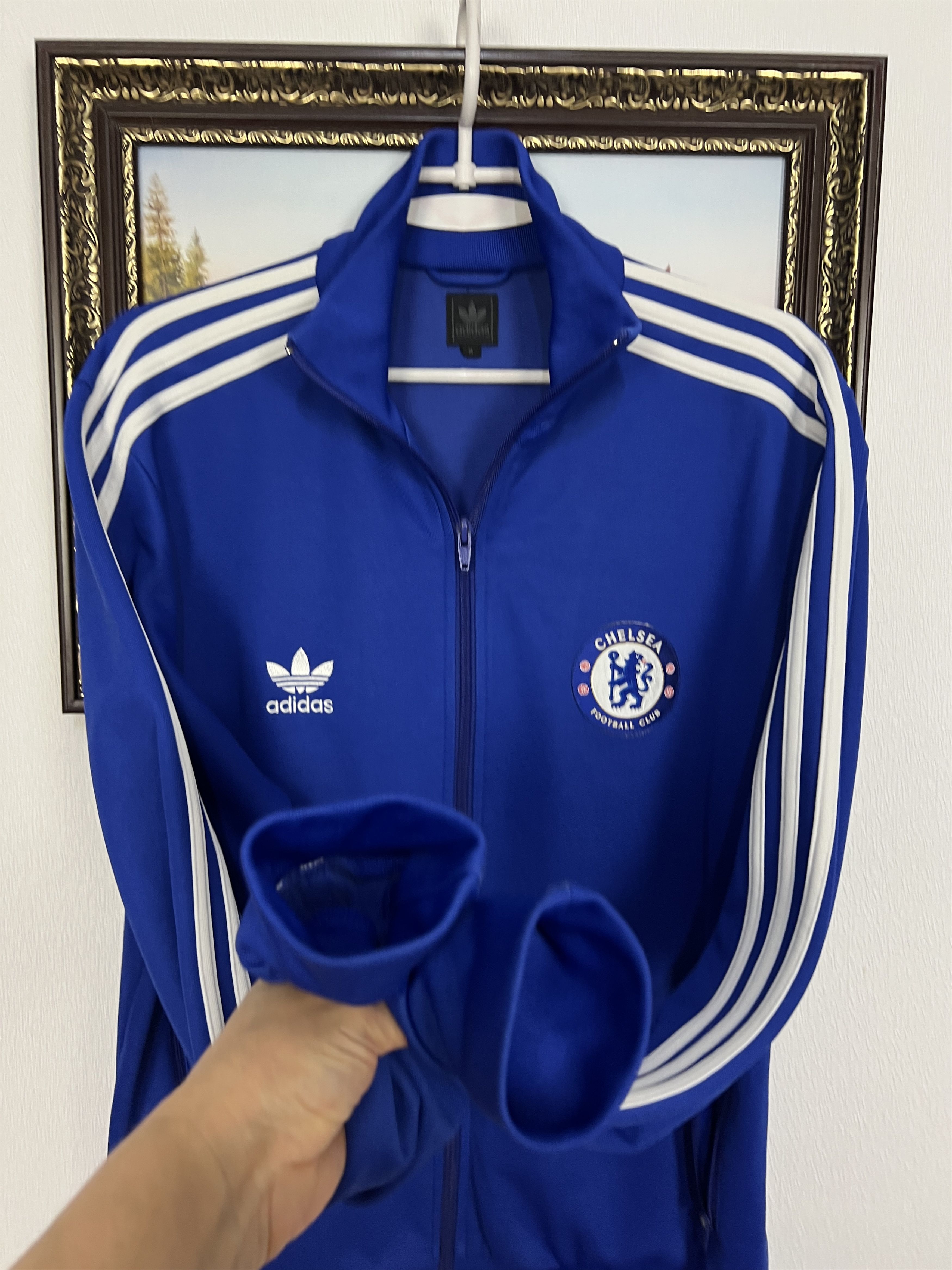 Adidas Vintage Originals Chelsea Football Jacket Soccer Track Top Size US M / EU 48-50 / 2 - 6 Thumbnail