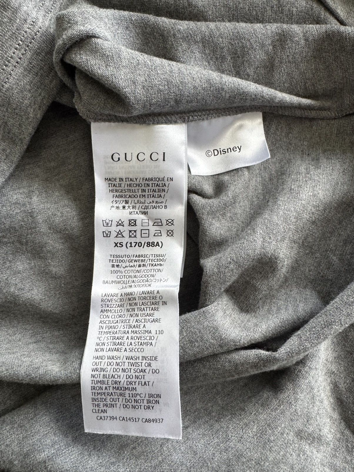 Disney × Gucci Gucci “Mickey” Tee (NEW) Size US S / EU 44-46 / 1 - 8 Thumbnail
