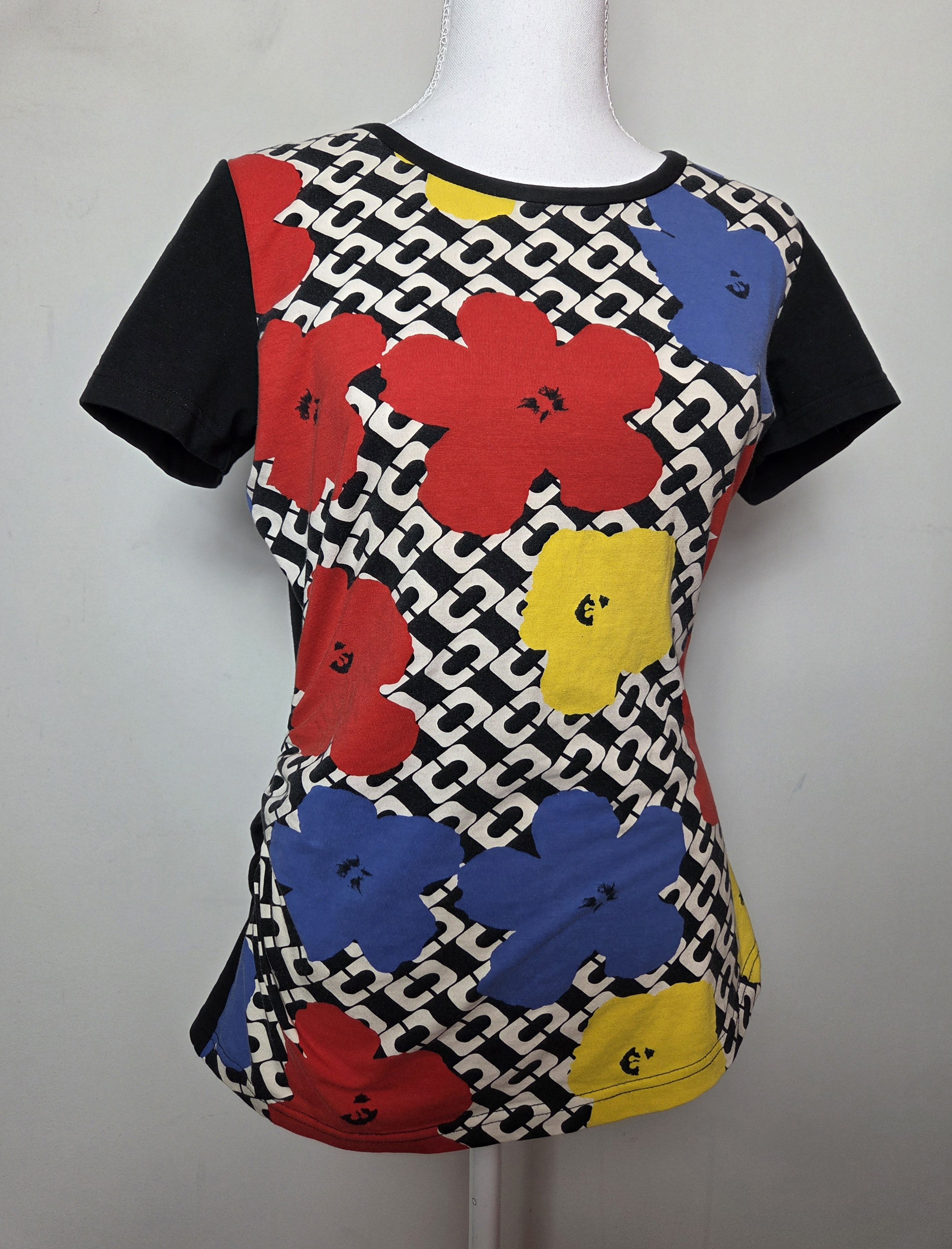Diane von Furstenberg DvF Andy Warhol y2k vintage top Size M / US 6-8 / IT 42-44 - 2 Thumbnail