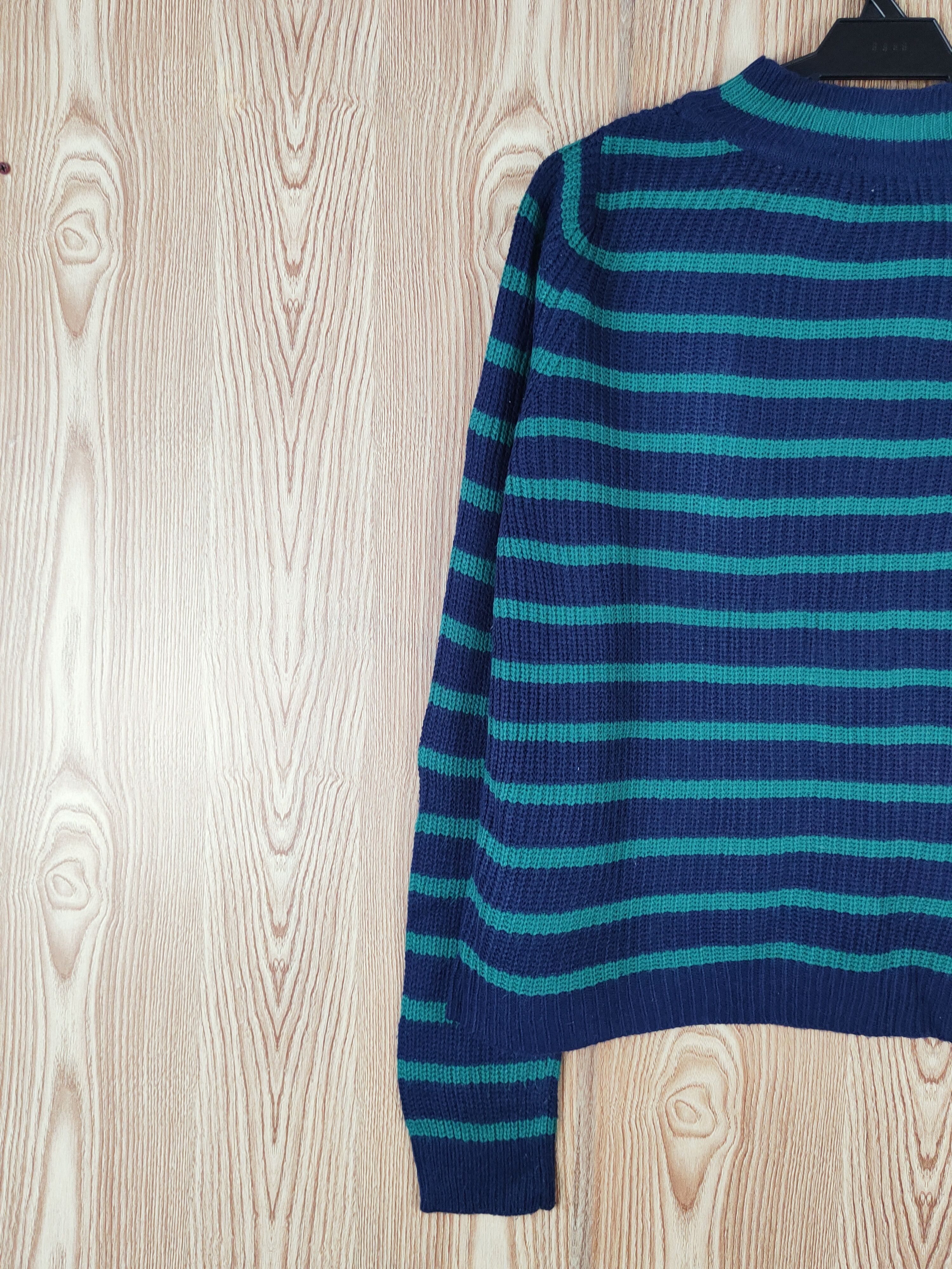 GU GU japan Stripe Knitwear Sweatshirts like kurt cobain #W310 Size US M / EU 48-50 / 2 - 8 Thumbnail