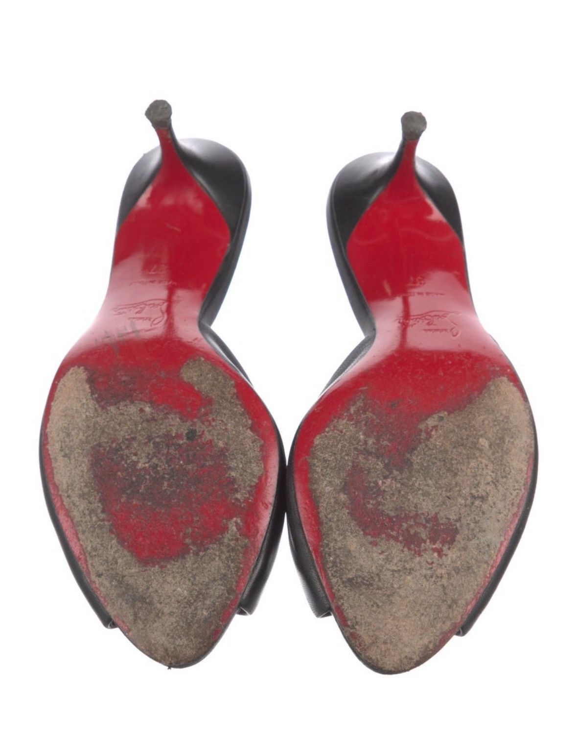 Christian Louboutin Christian Louboutin Leather Mule Size US 7 / IT 37 - 4 Thumbnail
