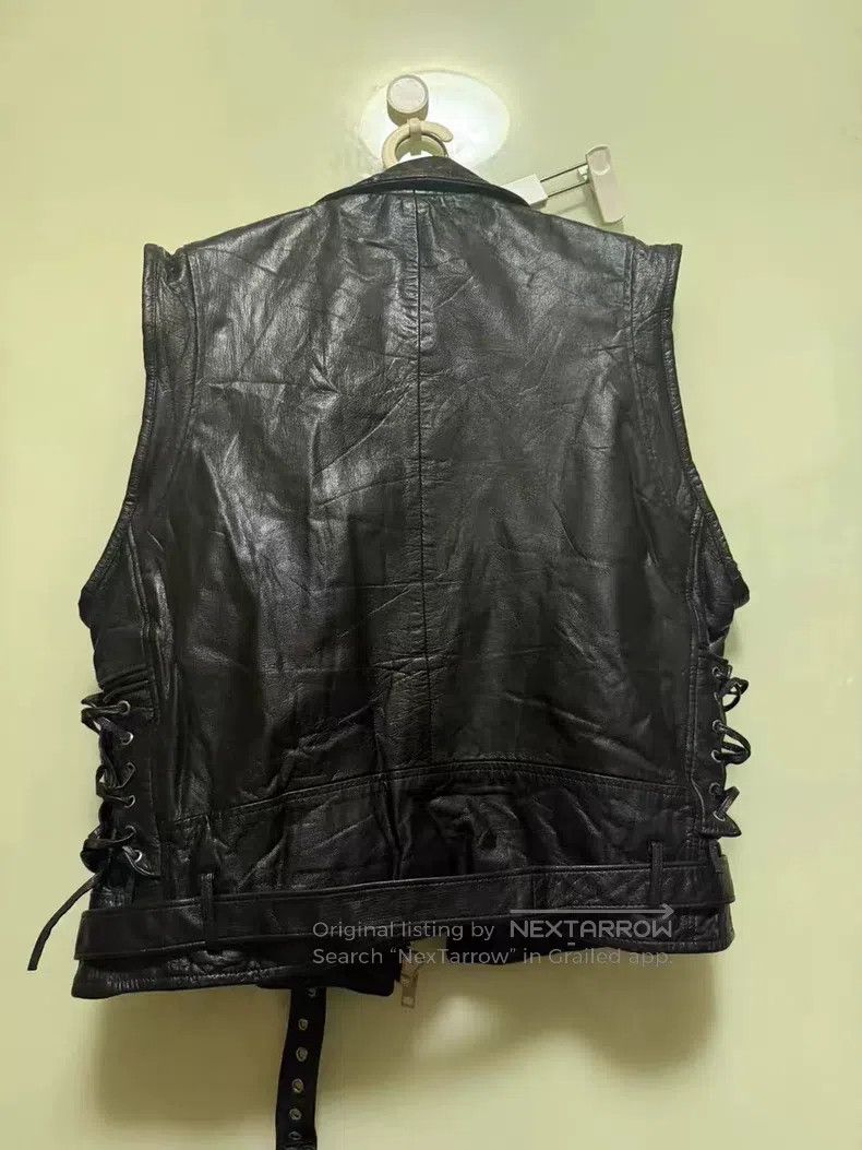 Schott Schott Biker punk leather vest Size US M / EU 48-50 / 2 - 2 Thumbnail