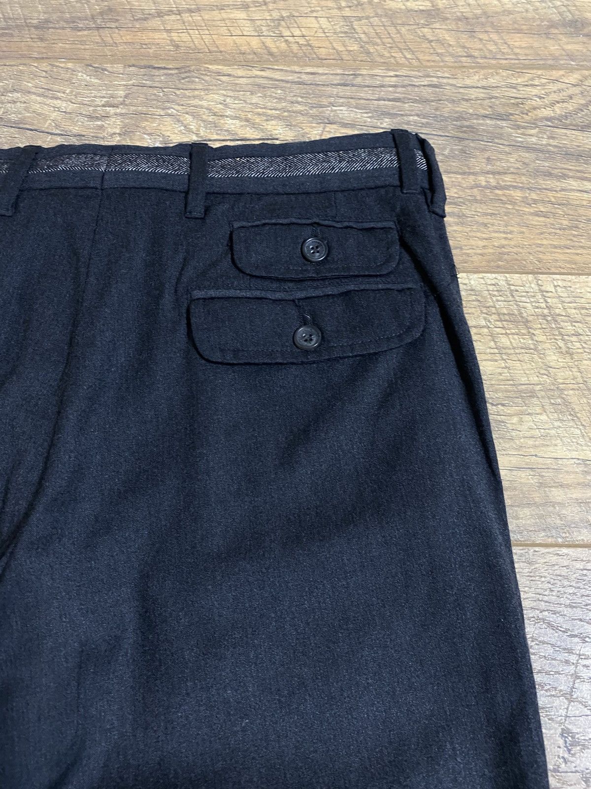 Dolce & Gabbana D&G Dolce & Gabbana Wool Herringbone Trim Trousers IT 46 Size US 30 / EU 46 - 6 Thumbnail