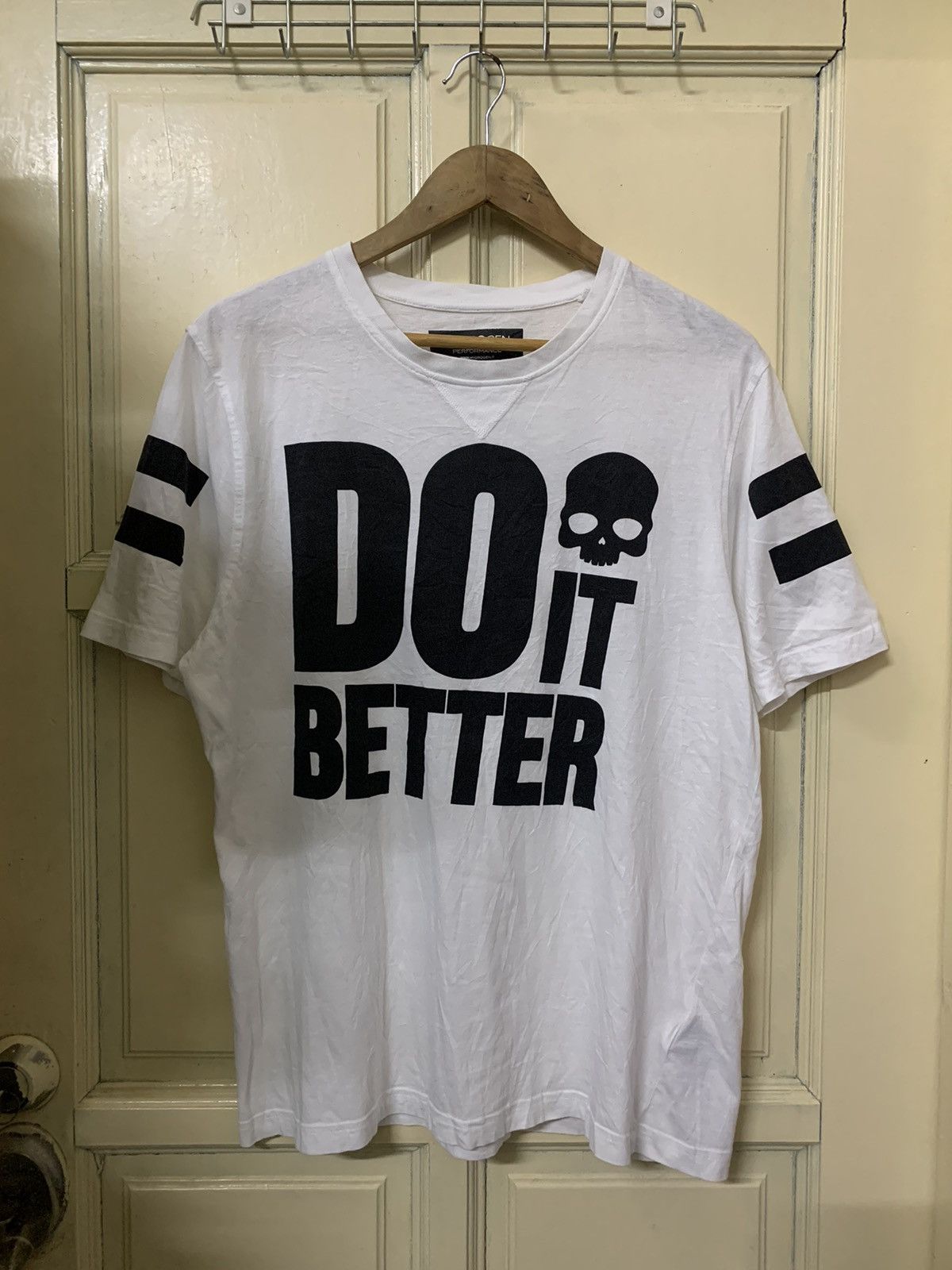 HYDROGEN Vtg Japanese Hydrogen Performance Do It Better Shirt Size US L / EU 52-54 / 3 - 1 Thumbnail