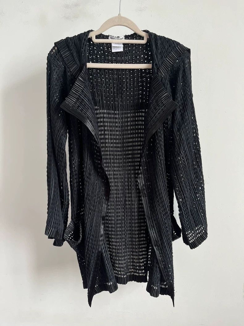 Issey Miyake Issey Miyake Black pleated cardigan Size M / US 6-8 / IT 42-44 - 1 Thumbnail