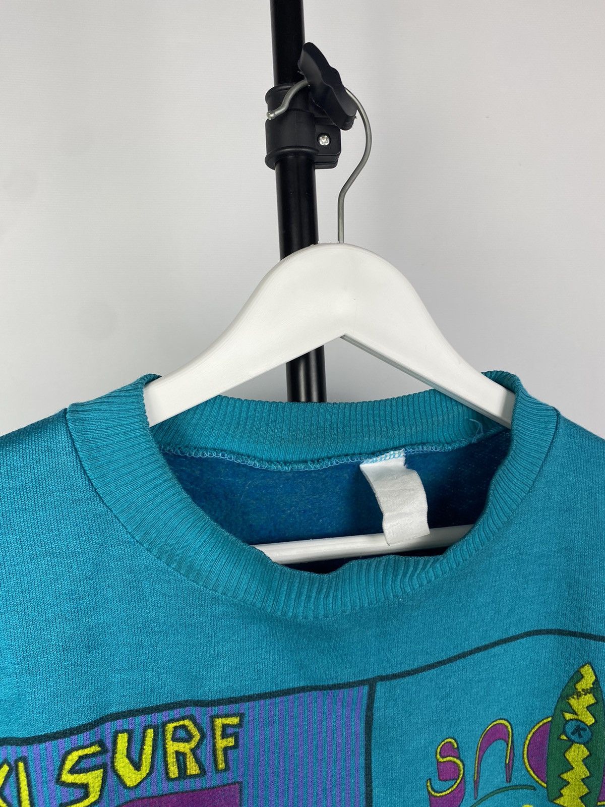 Vintage Vintage 80s ART overprint KEEP SURFING sweatshirt S-M Size US S / EU 44-46 / 1 - 8 Thumbnail