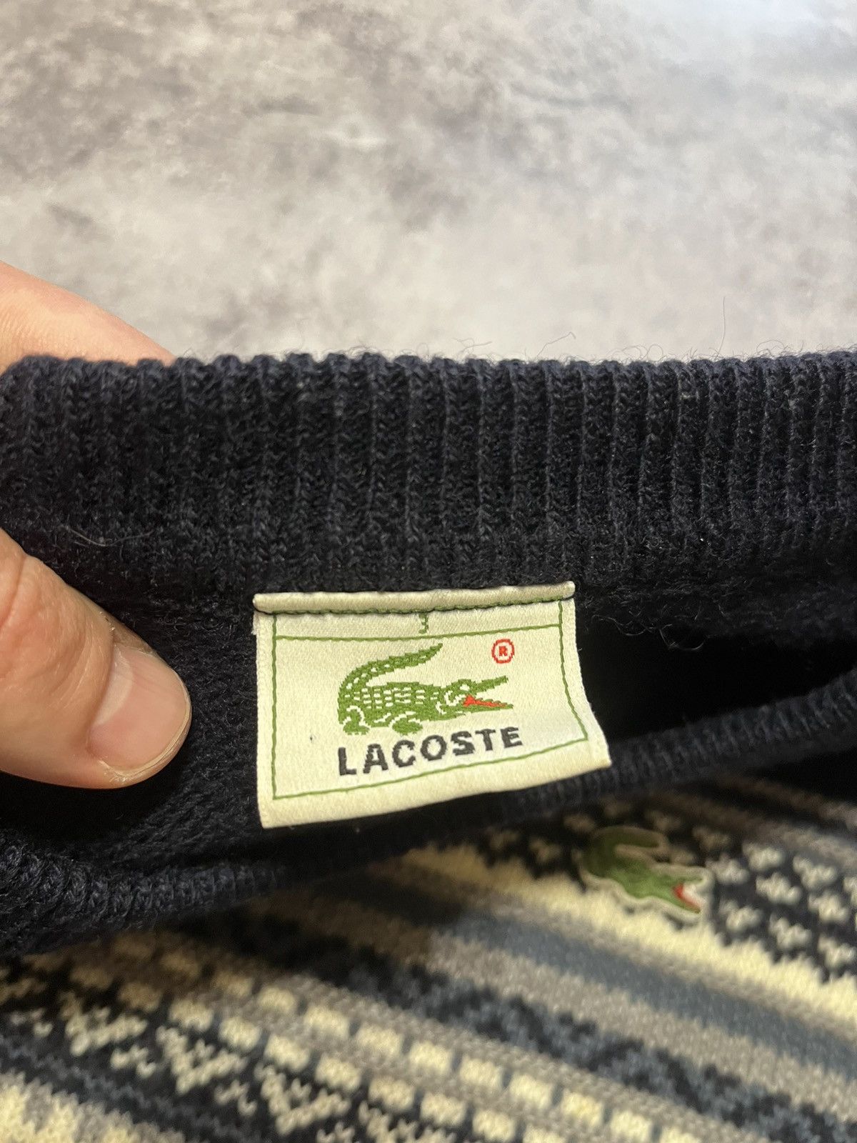 Lacoste Vintage Lacoste sweater Size US S / EU 44-46 / 1 - 4 Thumbnail