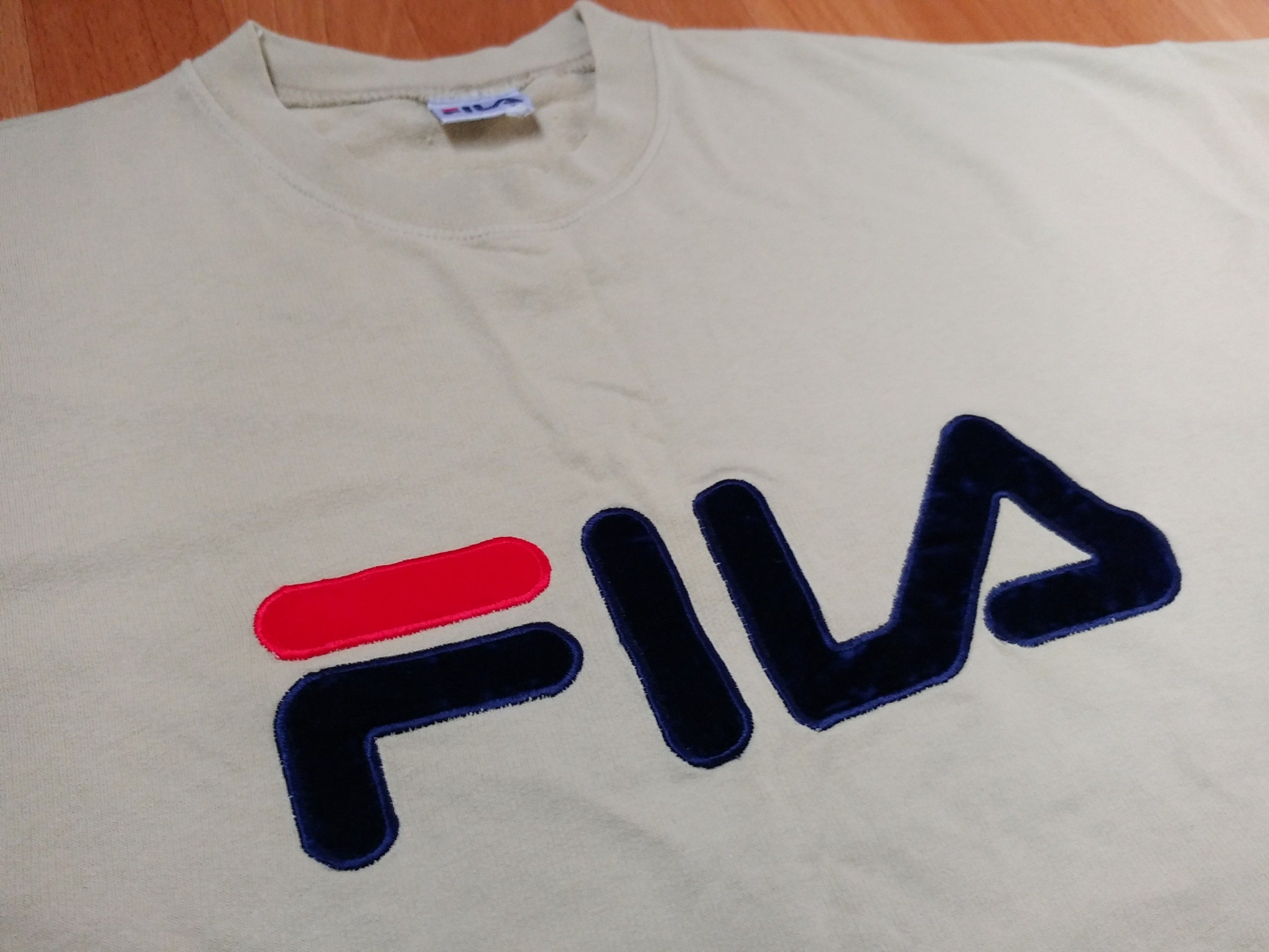 Fila FILA t-shirt, beige vintage basketball jersey 90s hip hop XL Size US XL / EU 56 / 4 - 6 Thumbnail