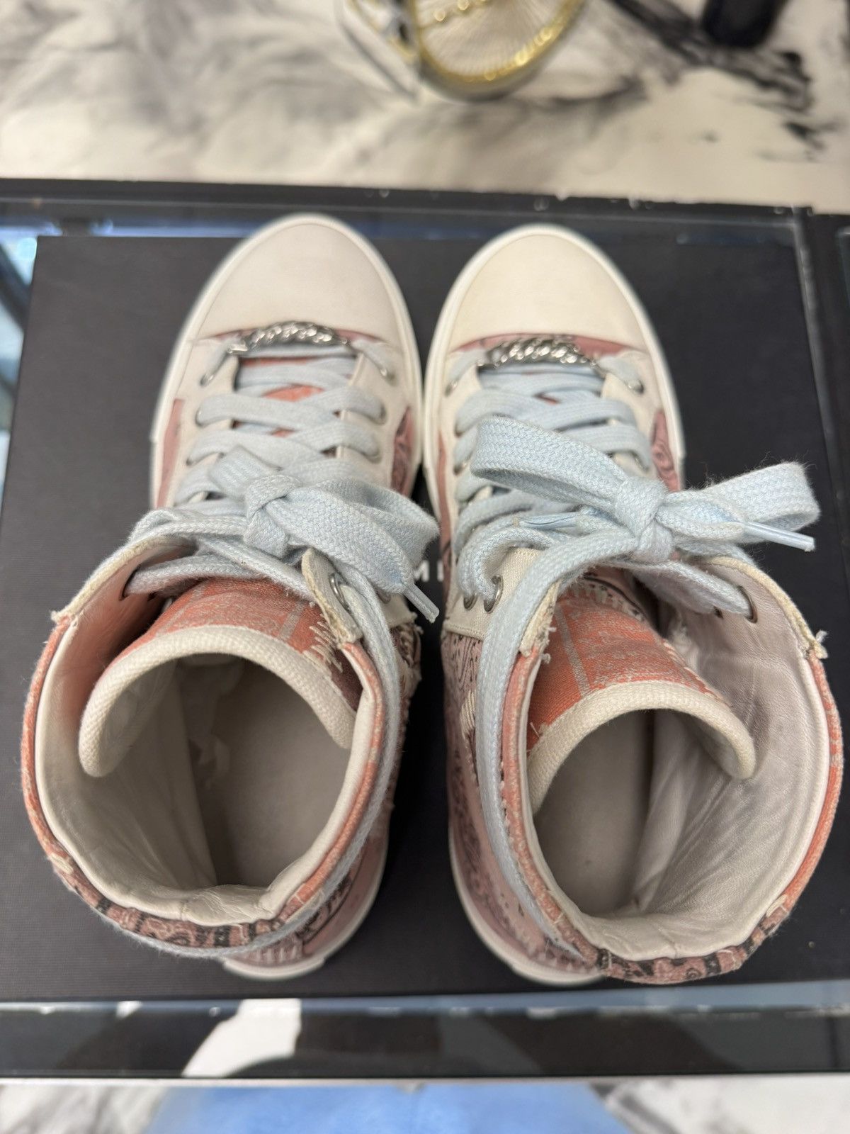 Amiri AMIRI BANDANA PATCHWORK HI SUNSET Size US 10 / EU 43 - 10 Thumbnail