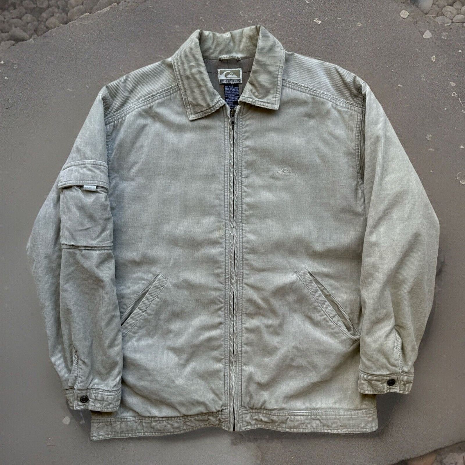 Quiksilver Vintage Quiksilver Jacket Small Gray Khaki Workwear Size US S / EU 44-46 / 1 - 1 Thumbnail