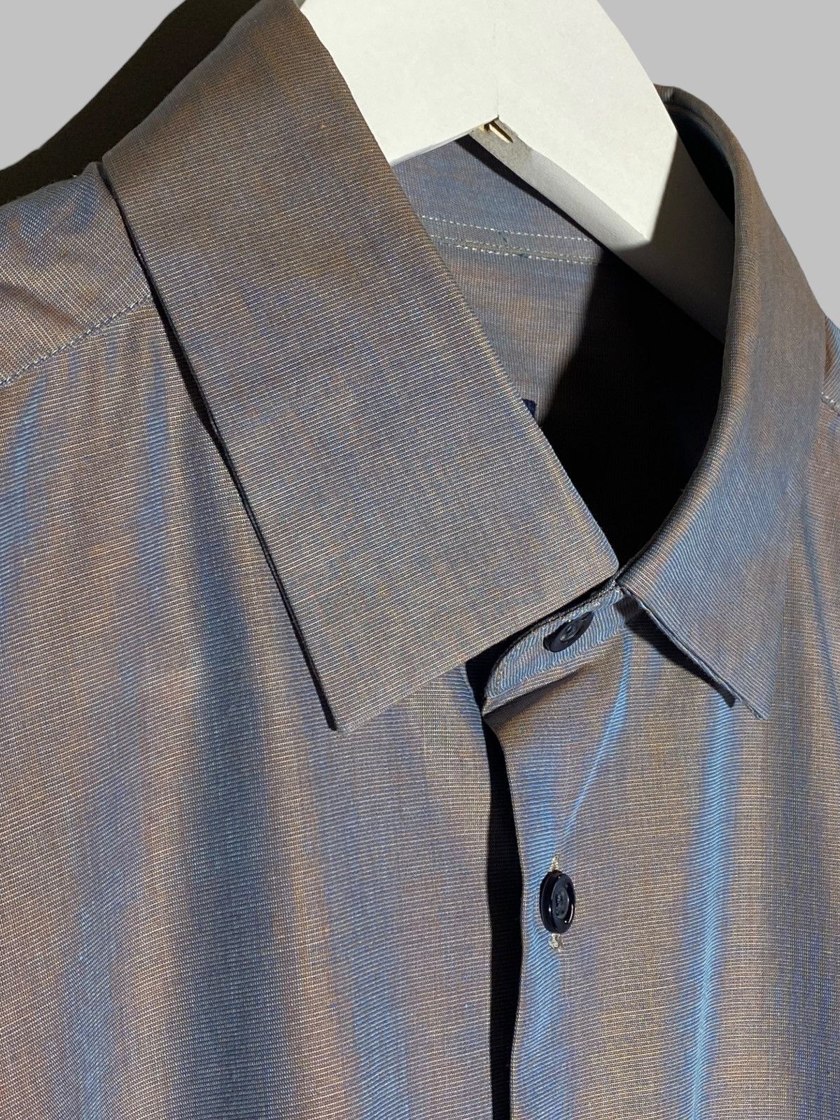 Kenzo Vintage Kenzo Homme Shimmer Two Tone Button Up Shirt Rare Size US M / EU 48-50 / 2 - 13 Thumbnail