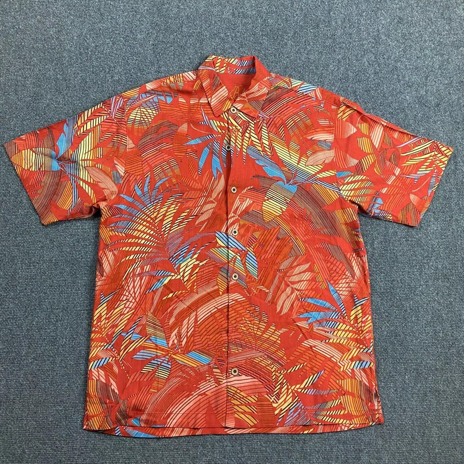 Tommy Bahama Tommy Bahama Hawaiian Shirt Men's Large All Over Print Silk Size US L / EU 52-54 / 3 - 1 Thumbnail