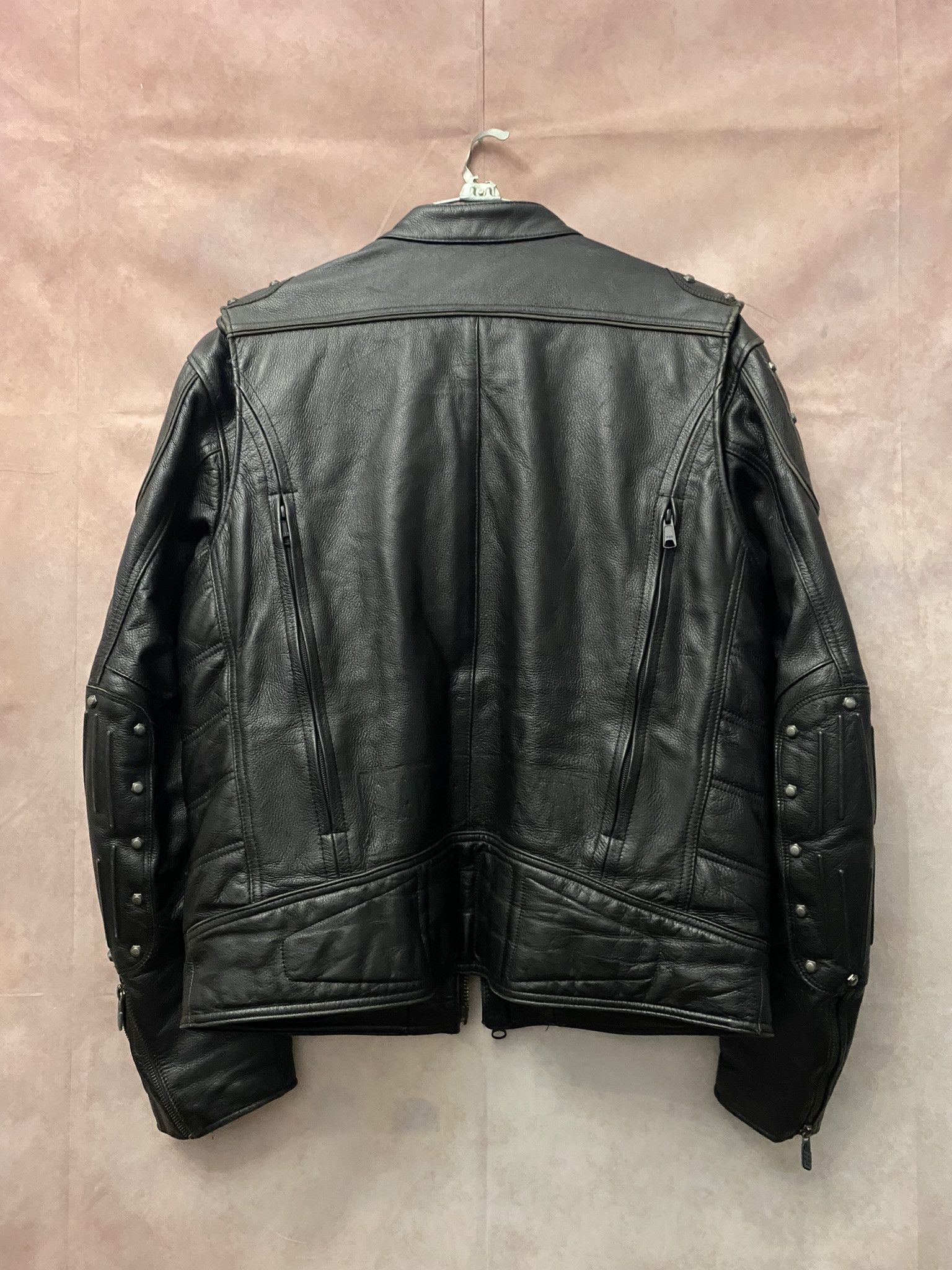 Harley Davidson × Leather × Vintage Harley Davidson Leather Biker Jacket Motorcycle Full Zip Size US L / EU 52-54 / 3 - 6 Thumbnail