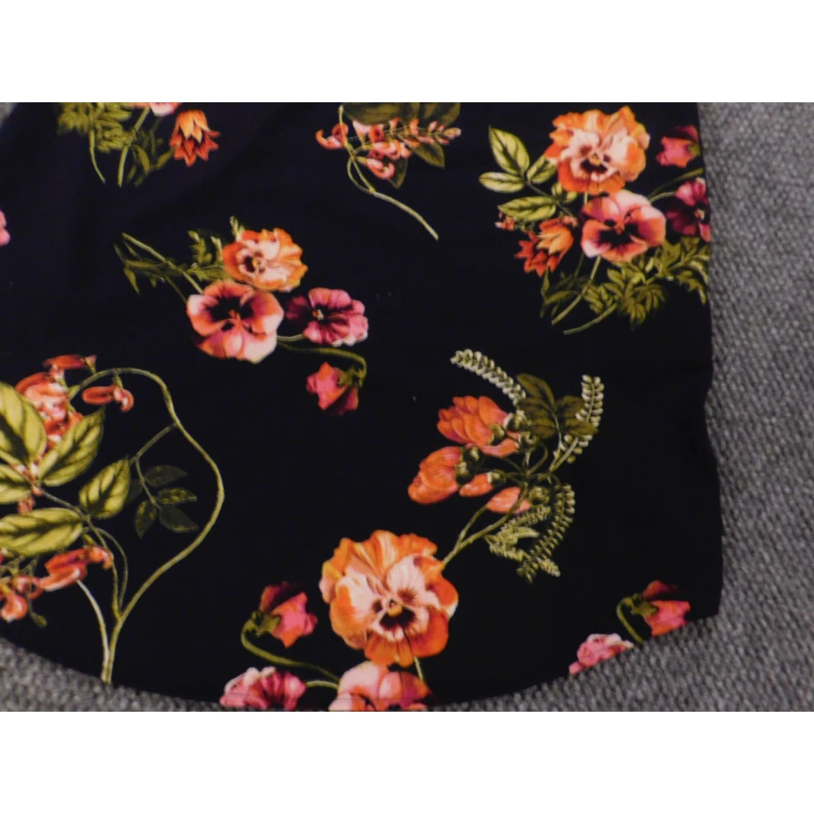 Vintage New York & Company Womens Dress XS Blue Floral A-Line Zip Stretch Midi Sleeveless Mock Neck Bell Sleeve Crochet Lined Polyester Rayon Vintage No Size XS / US 0-2 / IT 36-38 - 4 Thumbnail