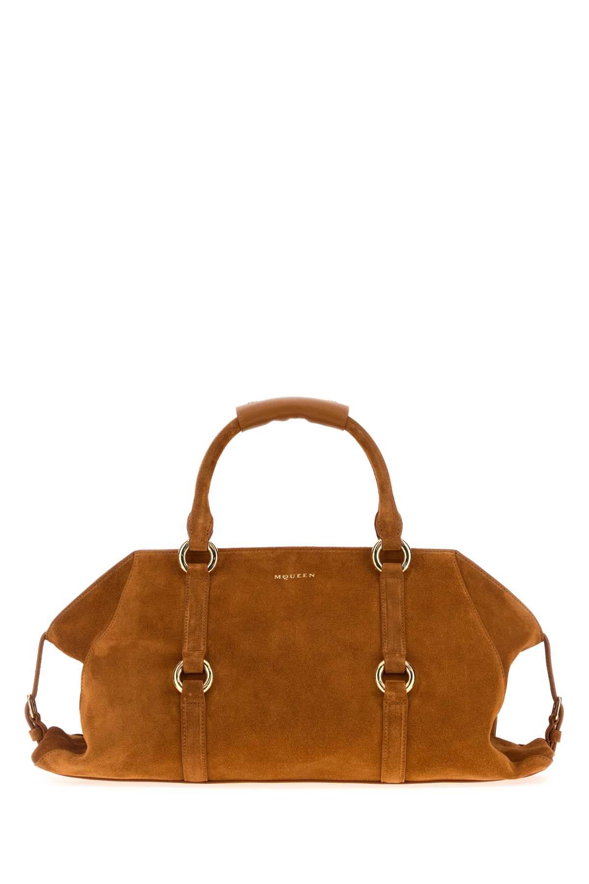Caramel Suede Medium Farringdon Handbag